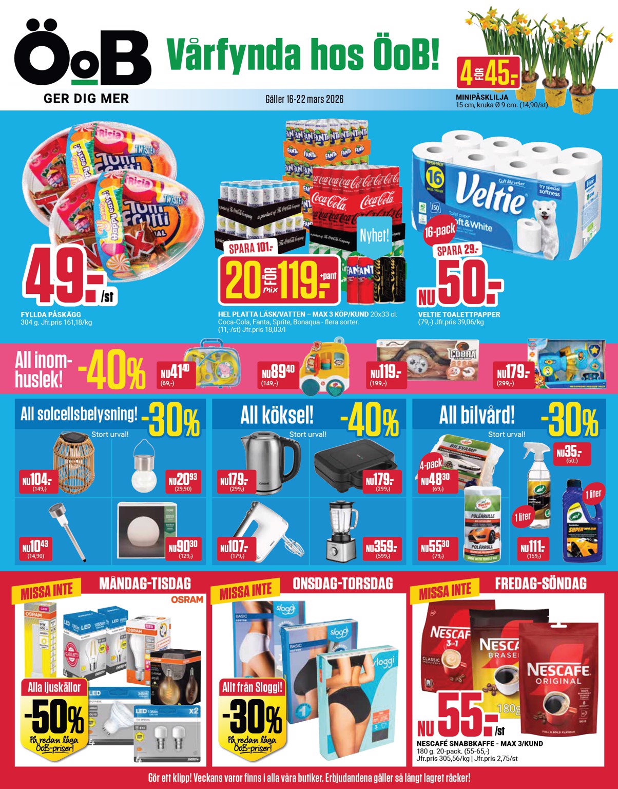 oob - ÖoB-reklambladet giltigt från 16/03/2026 - 22/03/2026