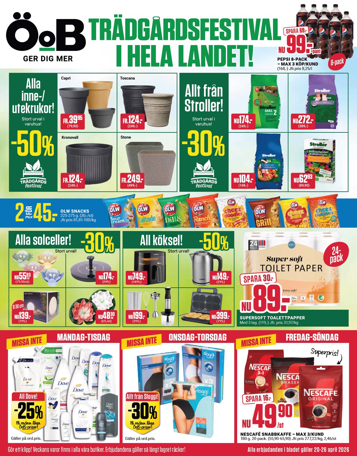 oob - ÖoB reklamblad för nästa vecka från måndag 20/04/2026 till söndag 26/04/2026 - page: 1