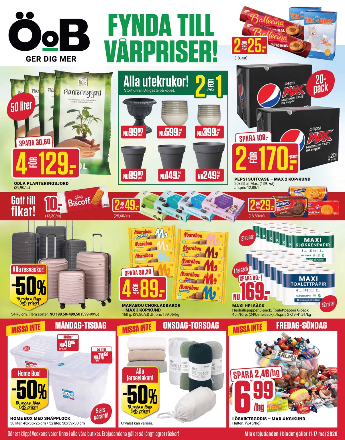 oob - ÖoB reklamblad för nästa vecka från måndag 11/05/2026 till söndag 17/05/2026