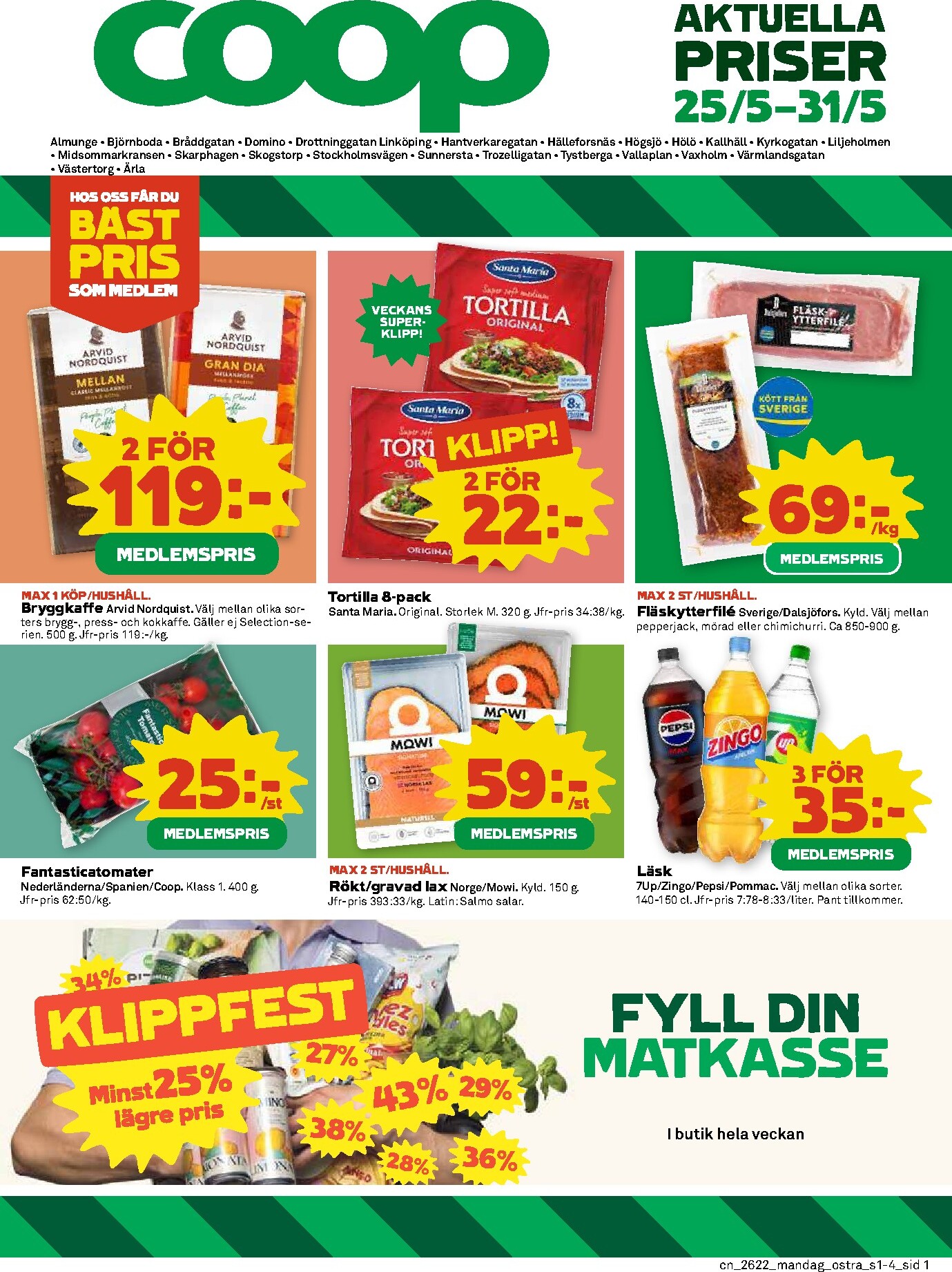 coop - Nytt Coop reklamblad från måndag, 25/05/2026 till söndag, 31/05/2026