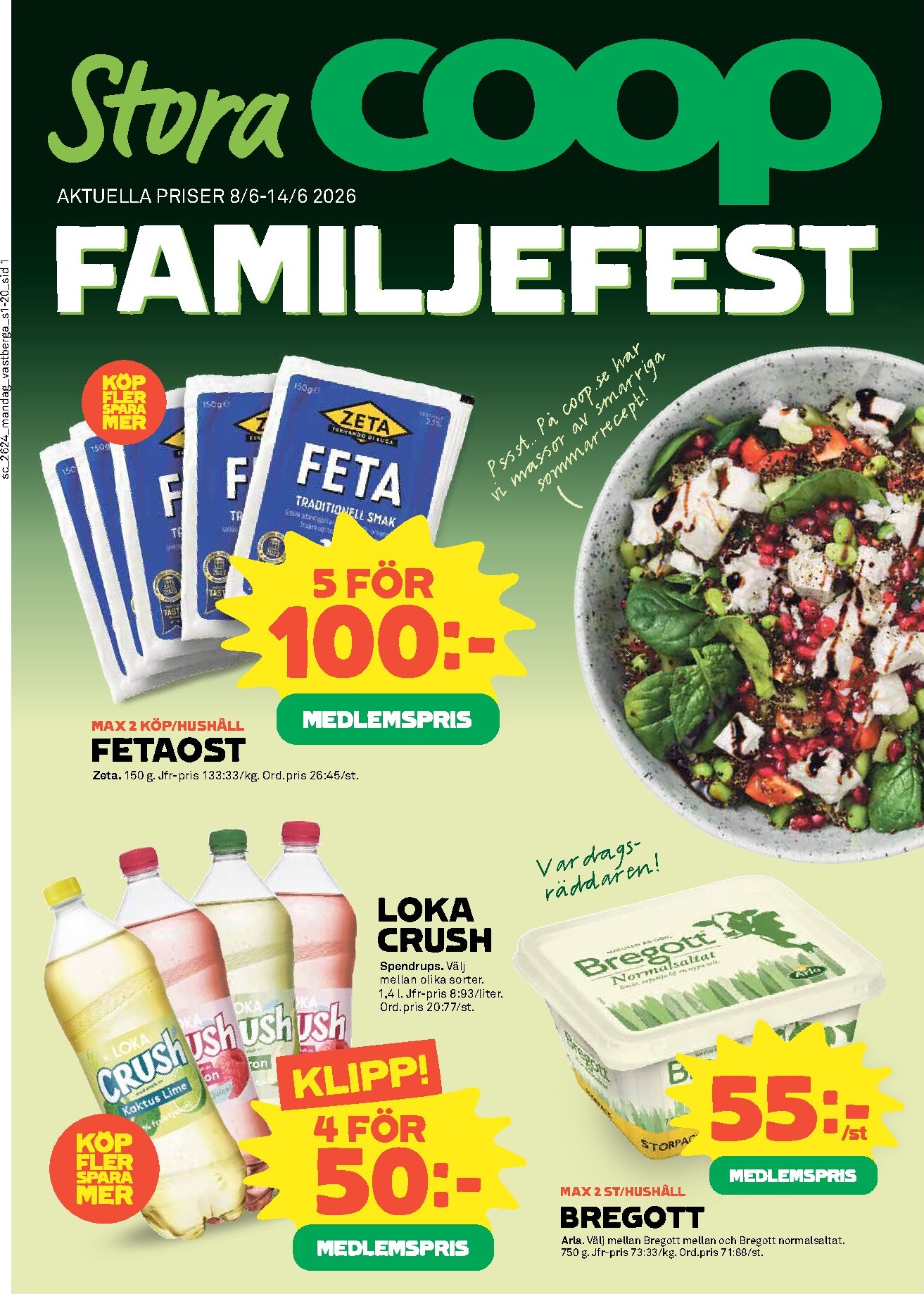 coop - Nytt Stora Coop reklamblad från måndag, 08/06/2026 till söndag, 14/06/2026