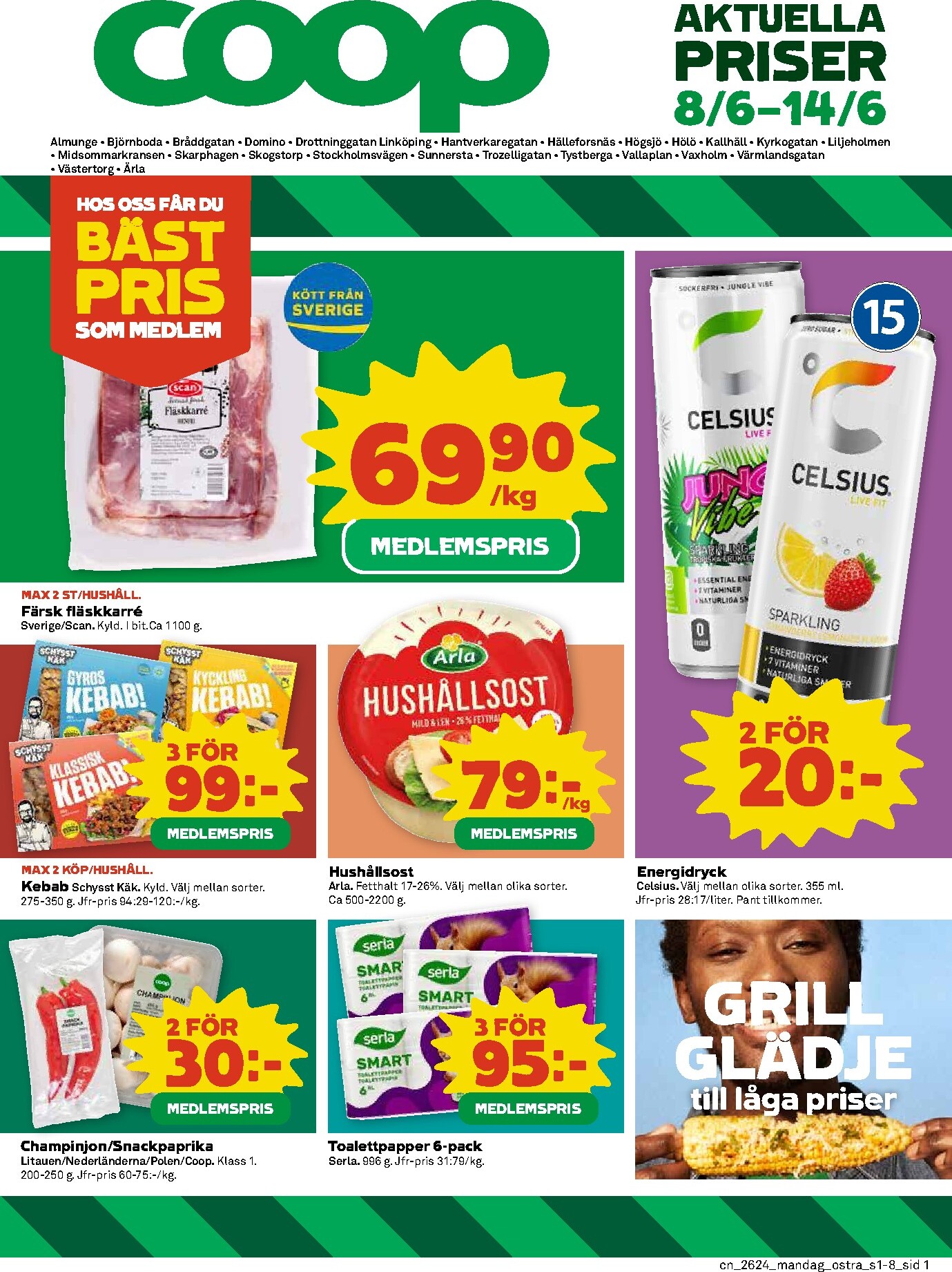 coop - Nytt Coop reklamblad från måndag, 08/06/2026 till söndag, 14/06/2026