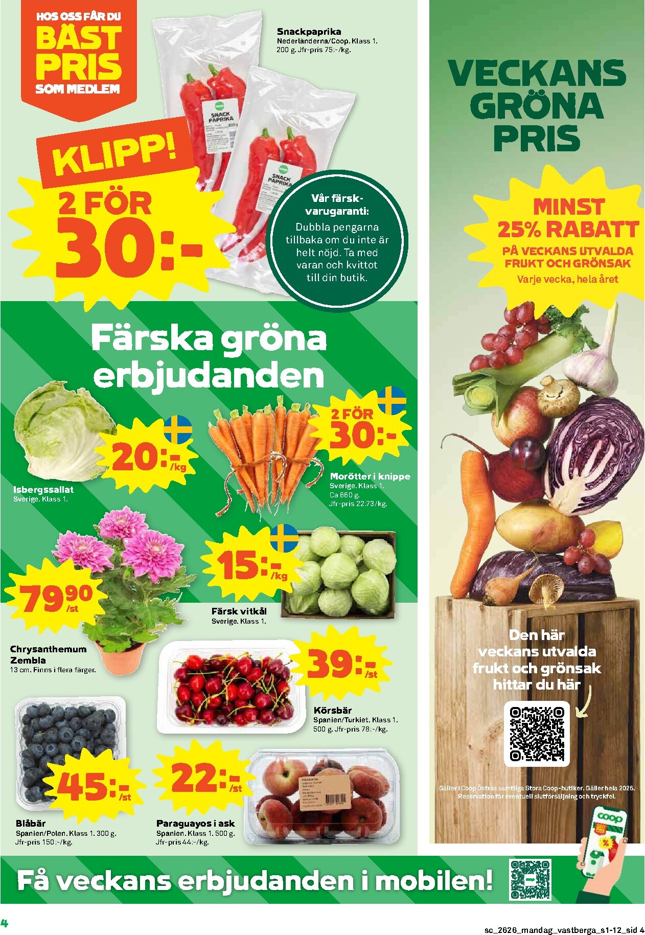 coop - Nytt Stora Coop reklamblad från måndag, 22/06/2026 till söndag, 28/06/2026 - page: 4