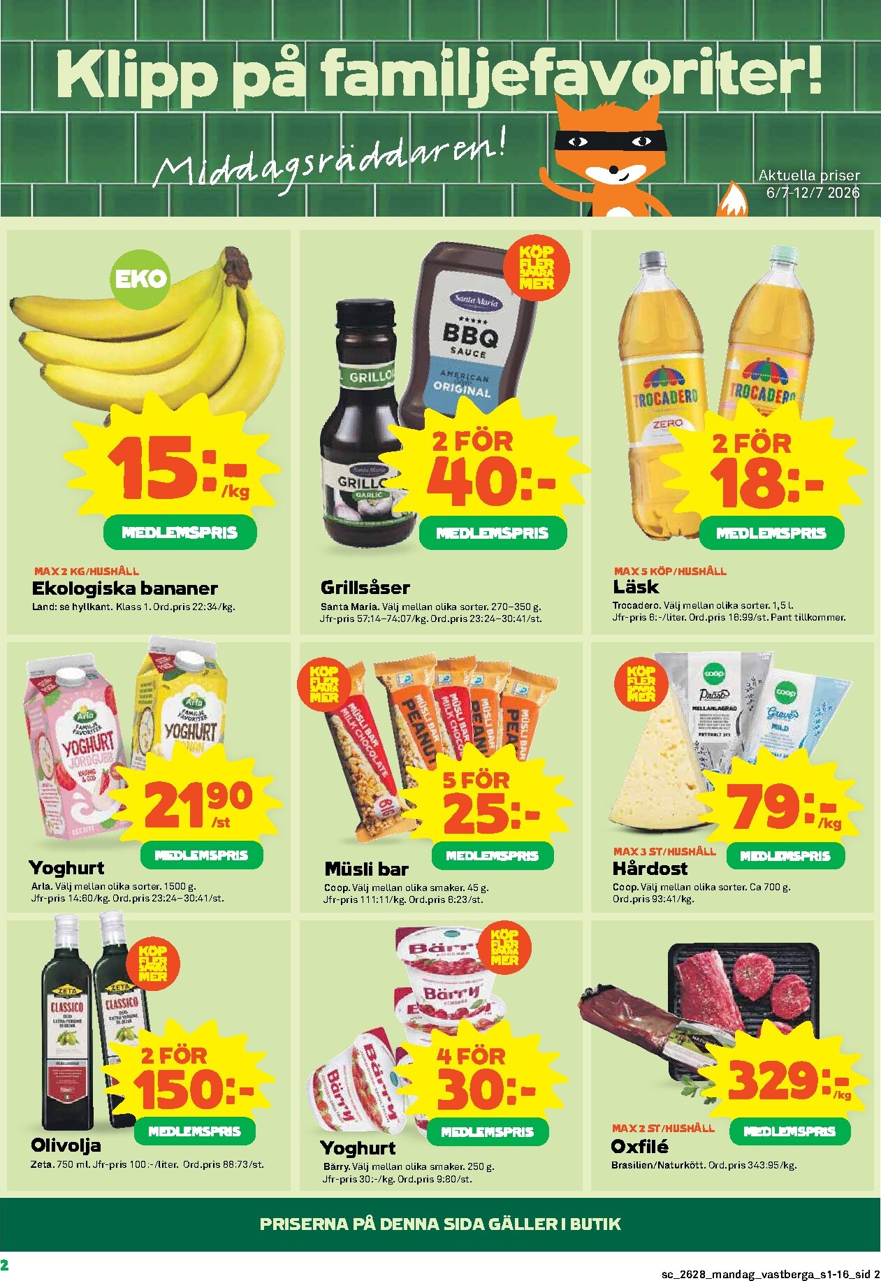 coop - Nytt Stora Coop reklamblad från måndag, 06/07/2026 till söndag, 12/07/2026 - page: 2