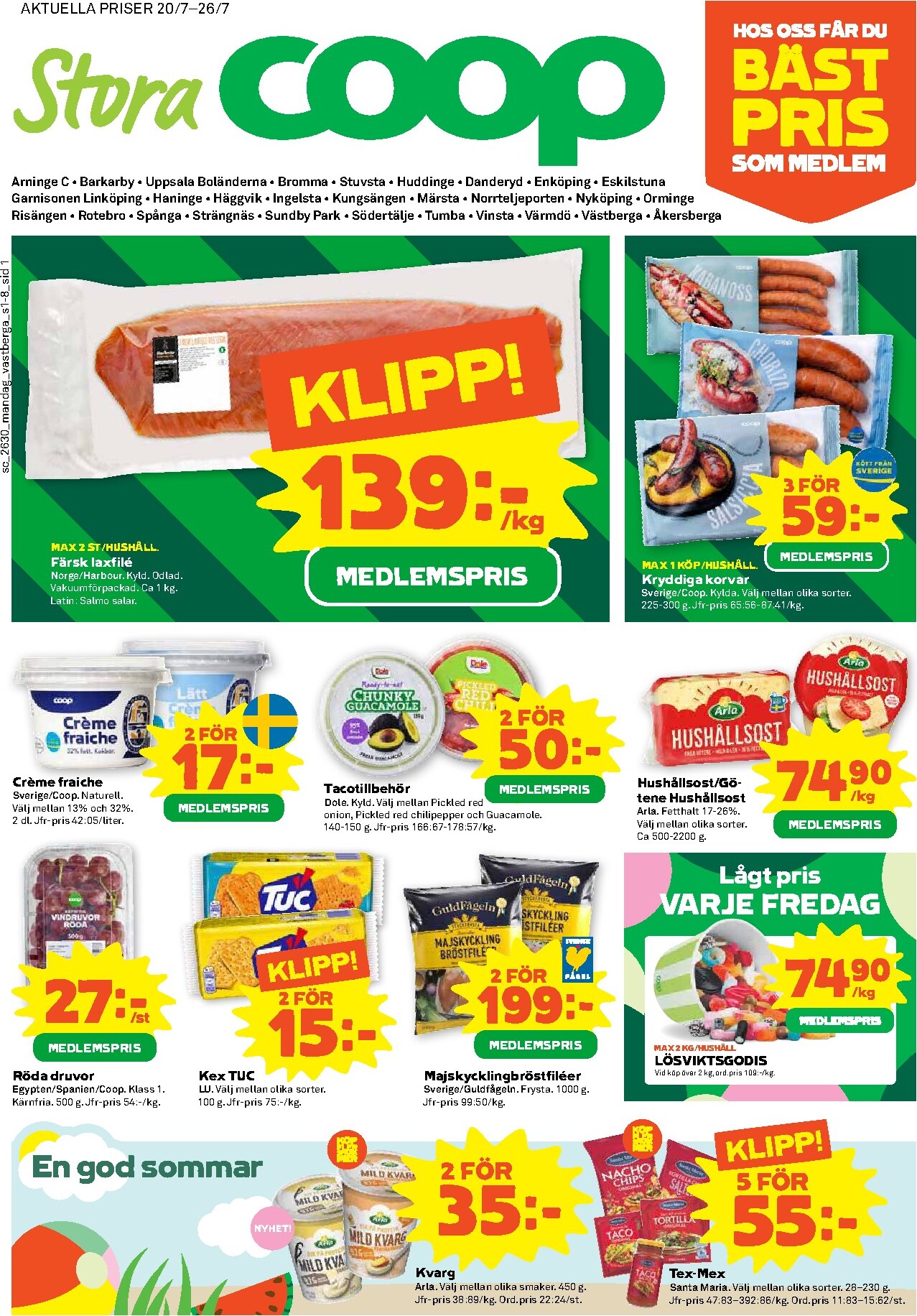 coop - Nytt Stora Coop reklamblad från måndag, 20/07/2026 till söndag, 26/07/2026