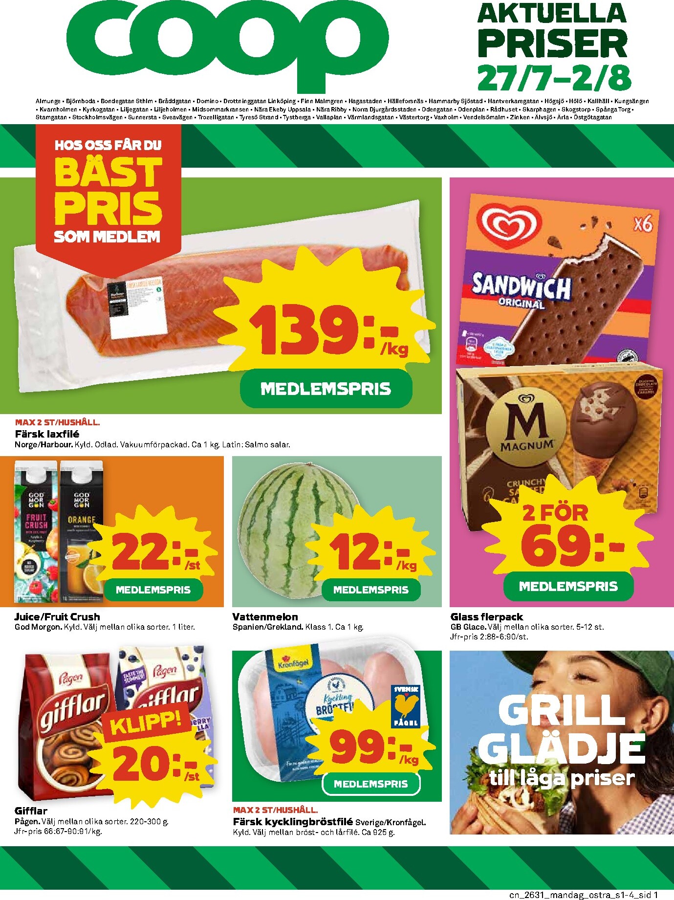 coop - Nytt Coop reklamblad från måndag, 27/07/2026 till söndag, 02/08/2026