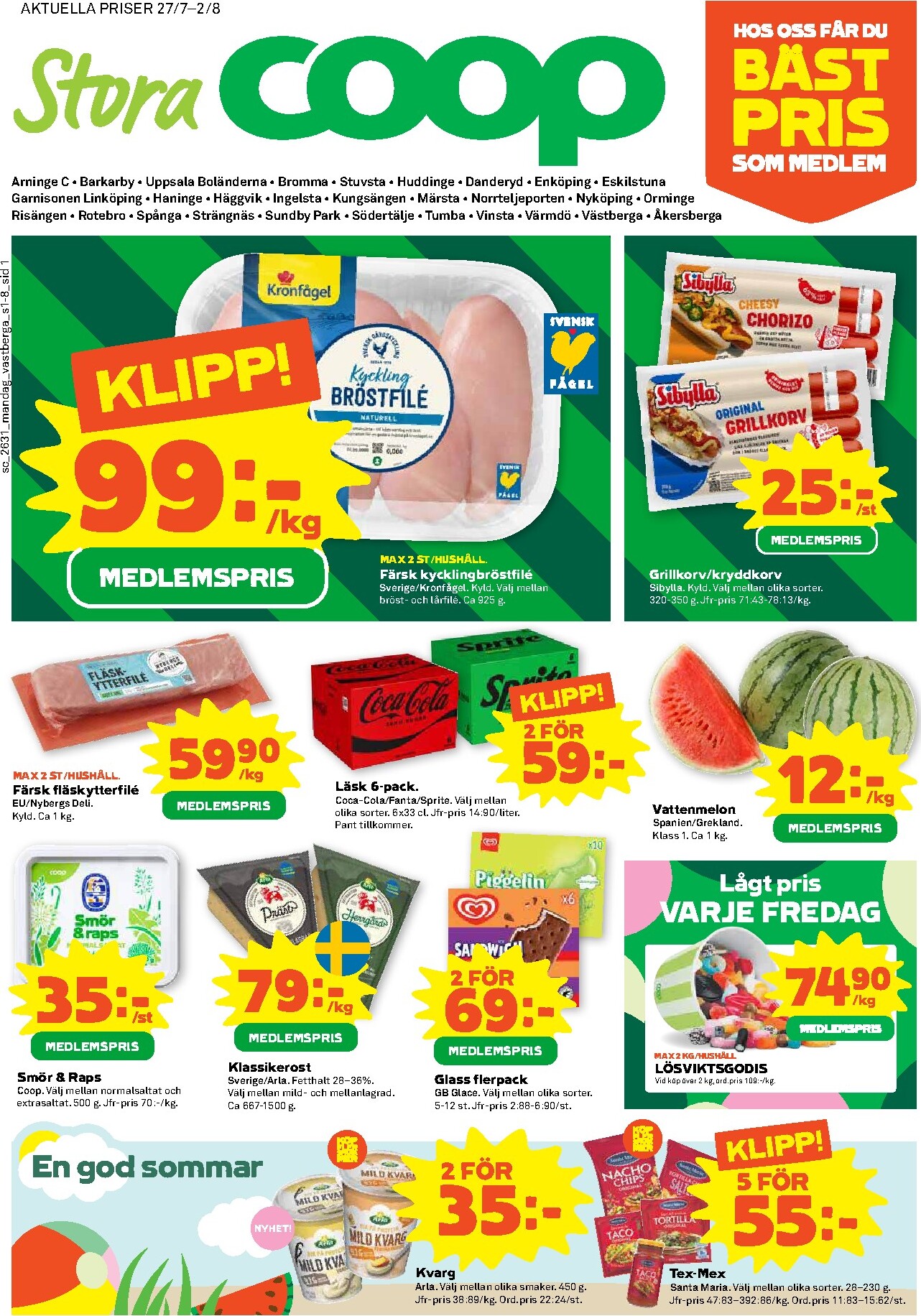 coop - Nytt Stora Coop reklamblad från måndag, 27/07/2026 till söndag, 02/08/2026
