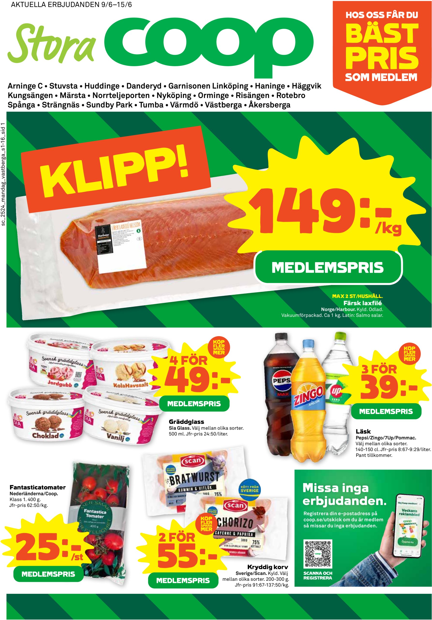 coop - Stora Coop-reklambladet giltigt från 09/06 - 15/06
