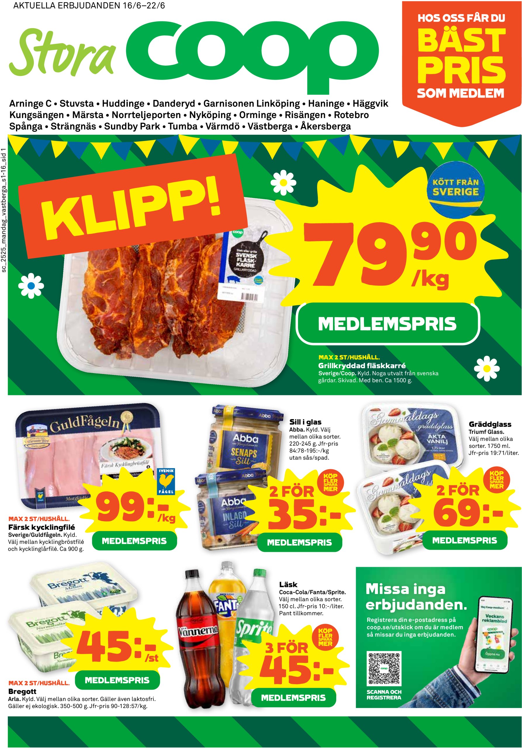 coop - Stora Coop-reklambladet giltigt från 16/06 - 22/06