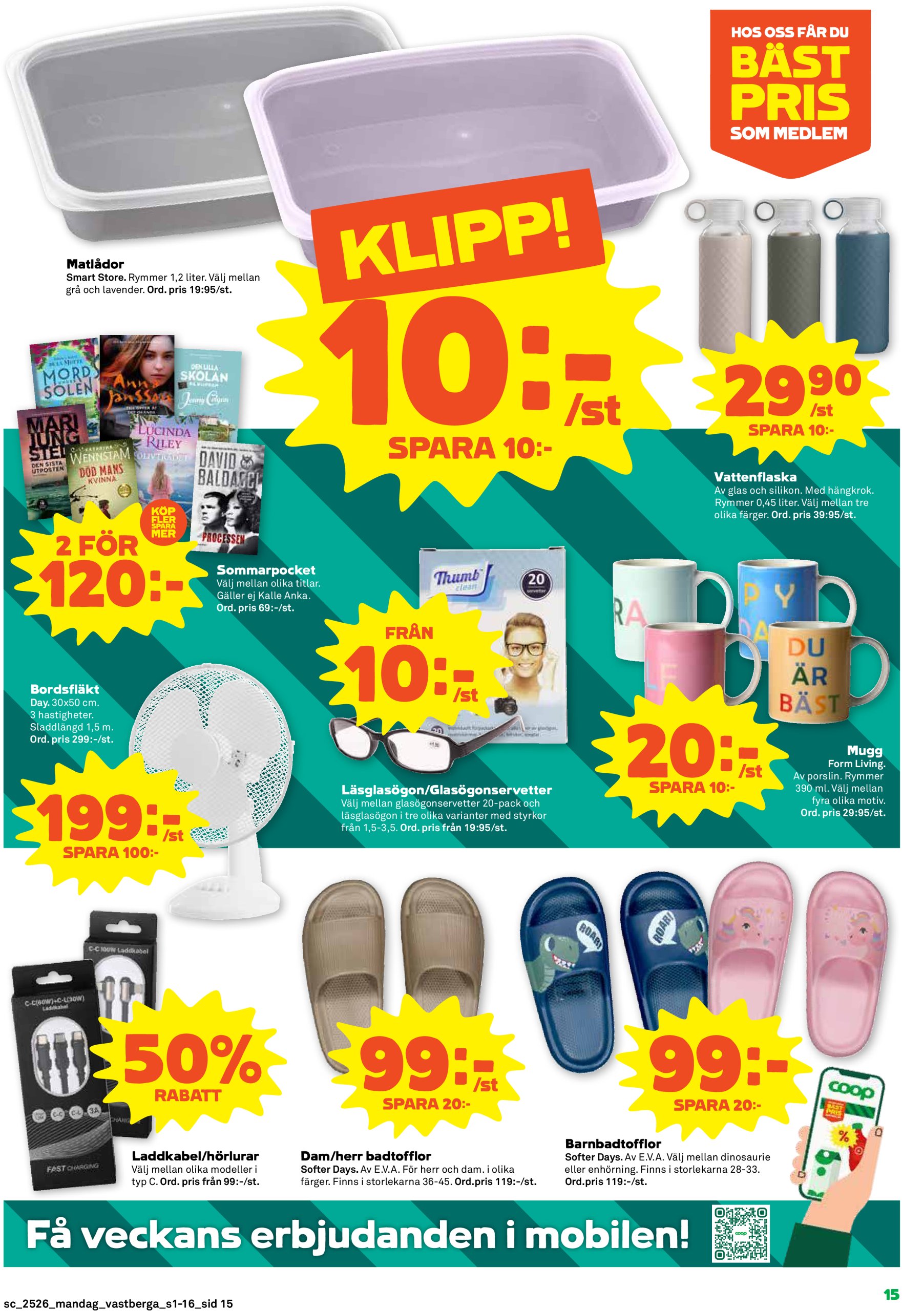 coop - Stora Coop-reklambladet giltigt från 23/06 - 29/06 - page: 15