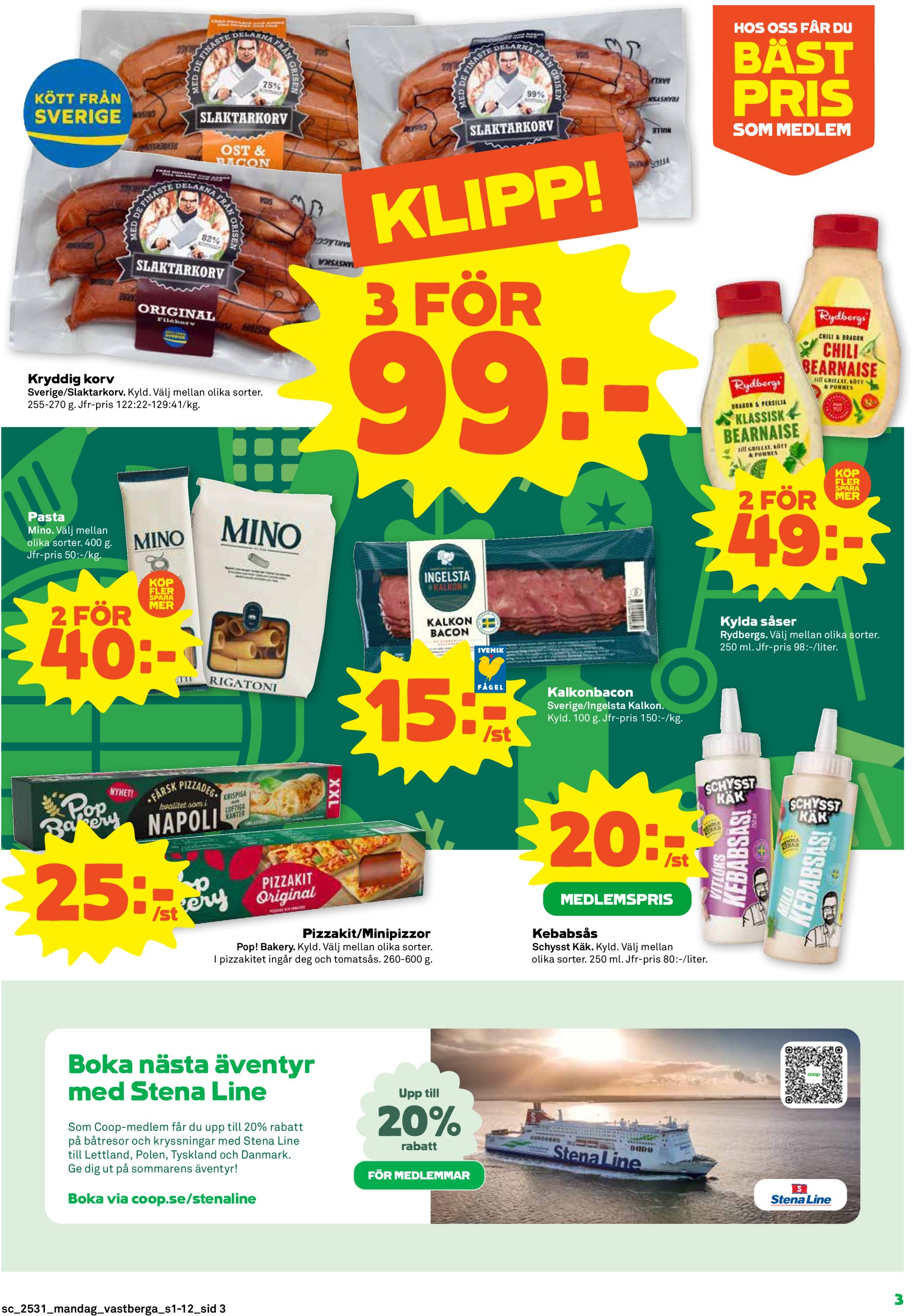 coop - Stora Coop-reklambladet giltigt från 28/07 - 03/08 - page: 3