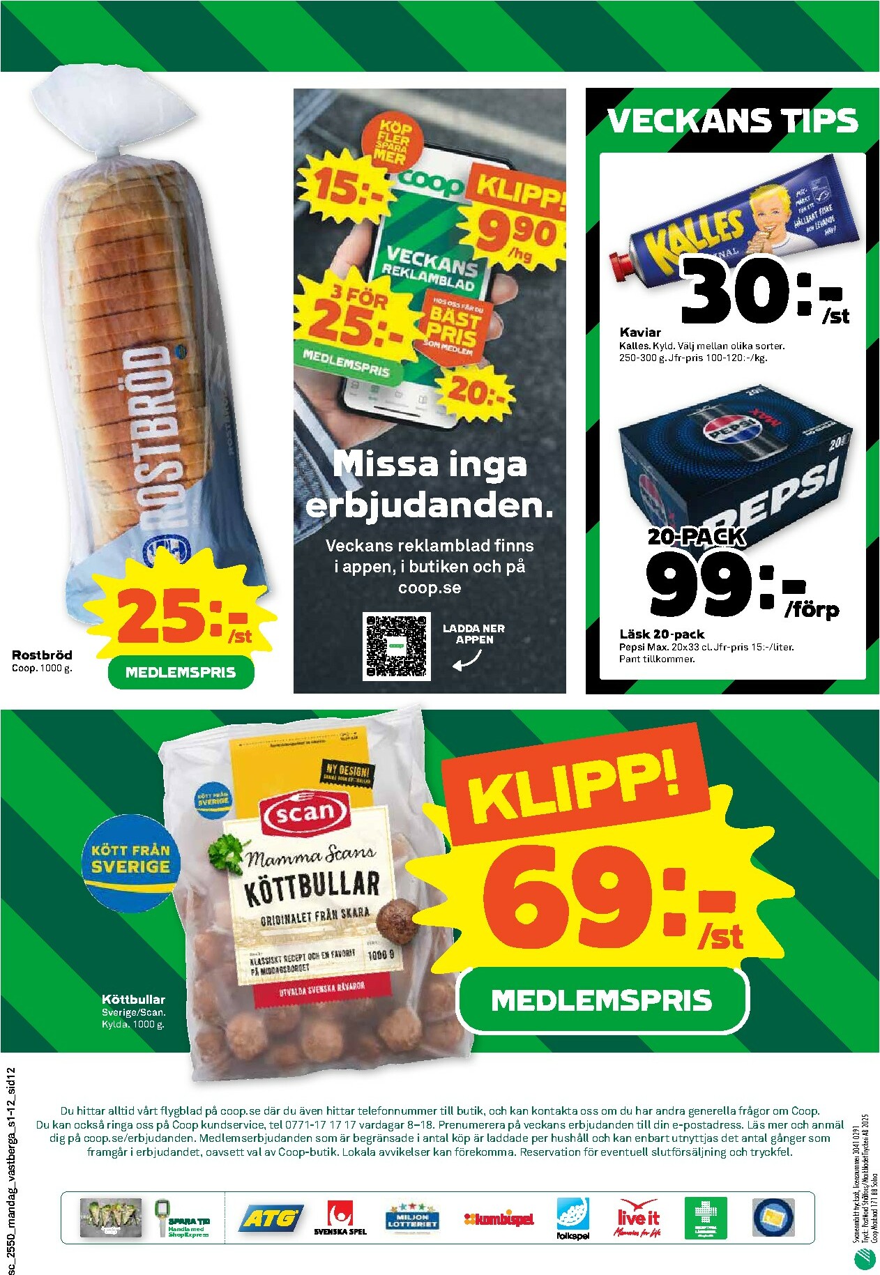 coop - Stora Coop-reklambladet giltigt från 08/12 - 14/12 - page: 12