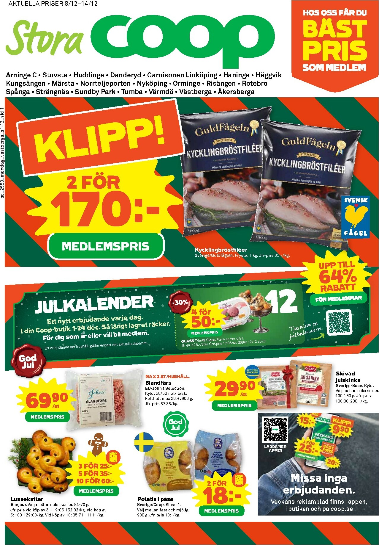 coop - Stora Coop-reklambladet giltigt från 08/12 - 14/12
