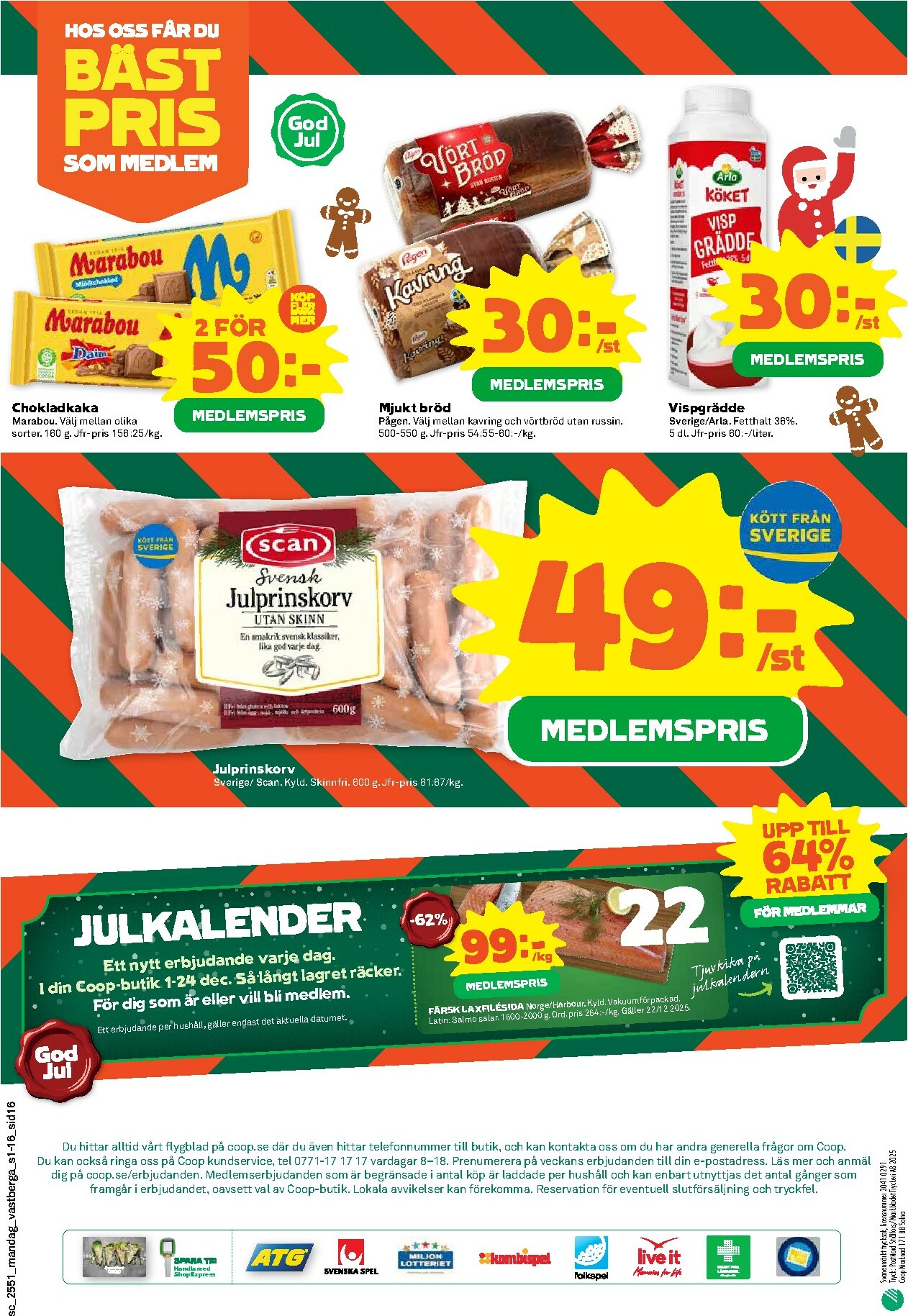 coop - Stora Coop-reklambladet giltigt från 15/12 - 24/12 - page: 16