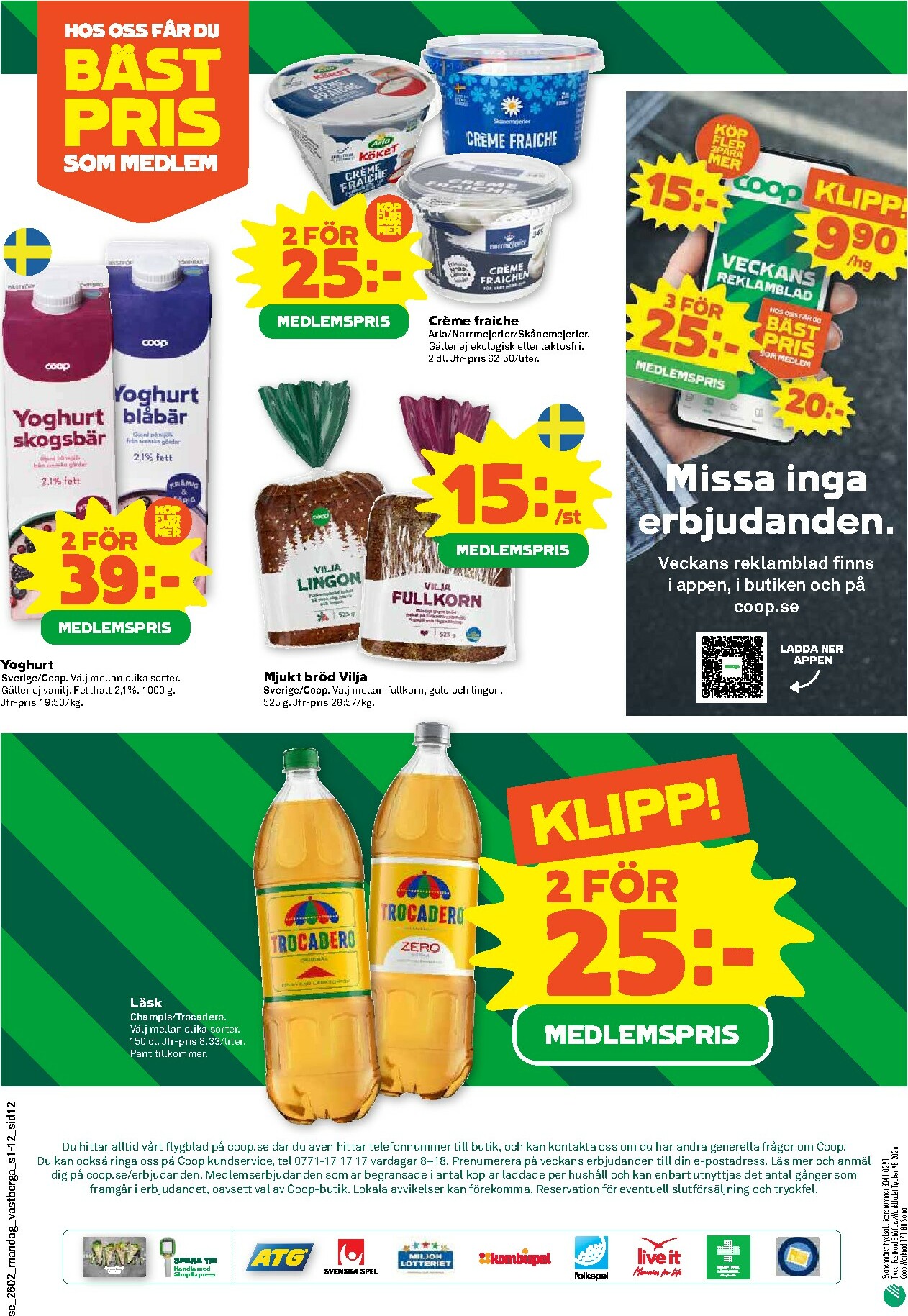 coop - Stora Coop-reklambladet giltigt från 05/01 - 11/01 - page: 12