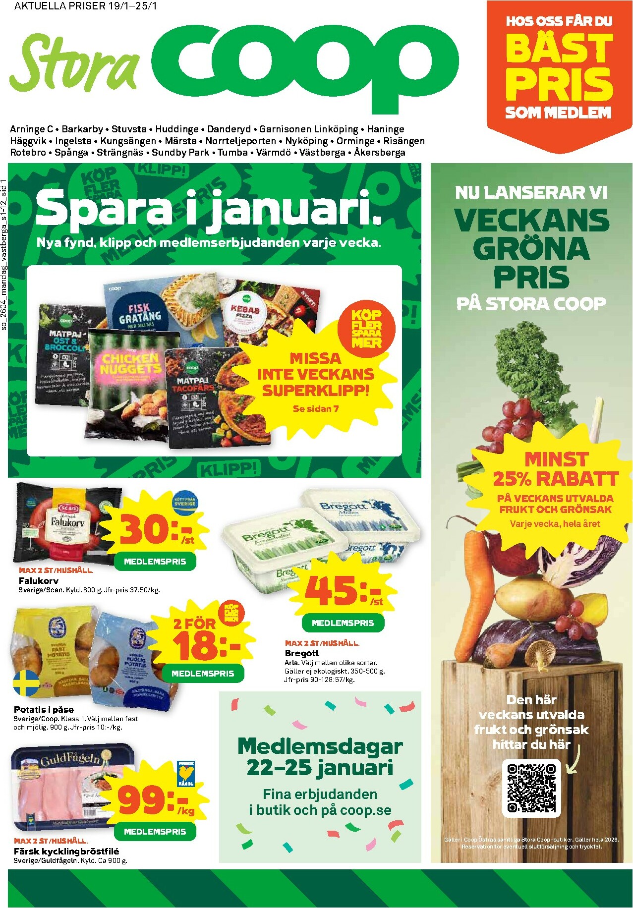coop - Stora Coop-reklambladet giltigt från 19/01 - 25/01