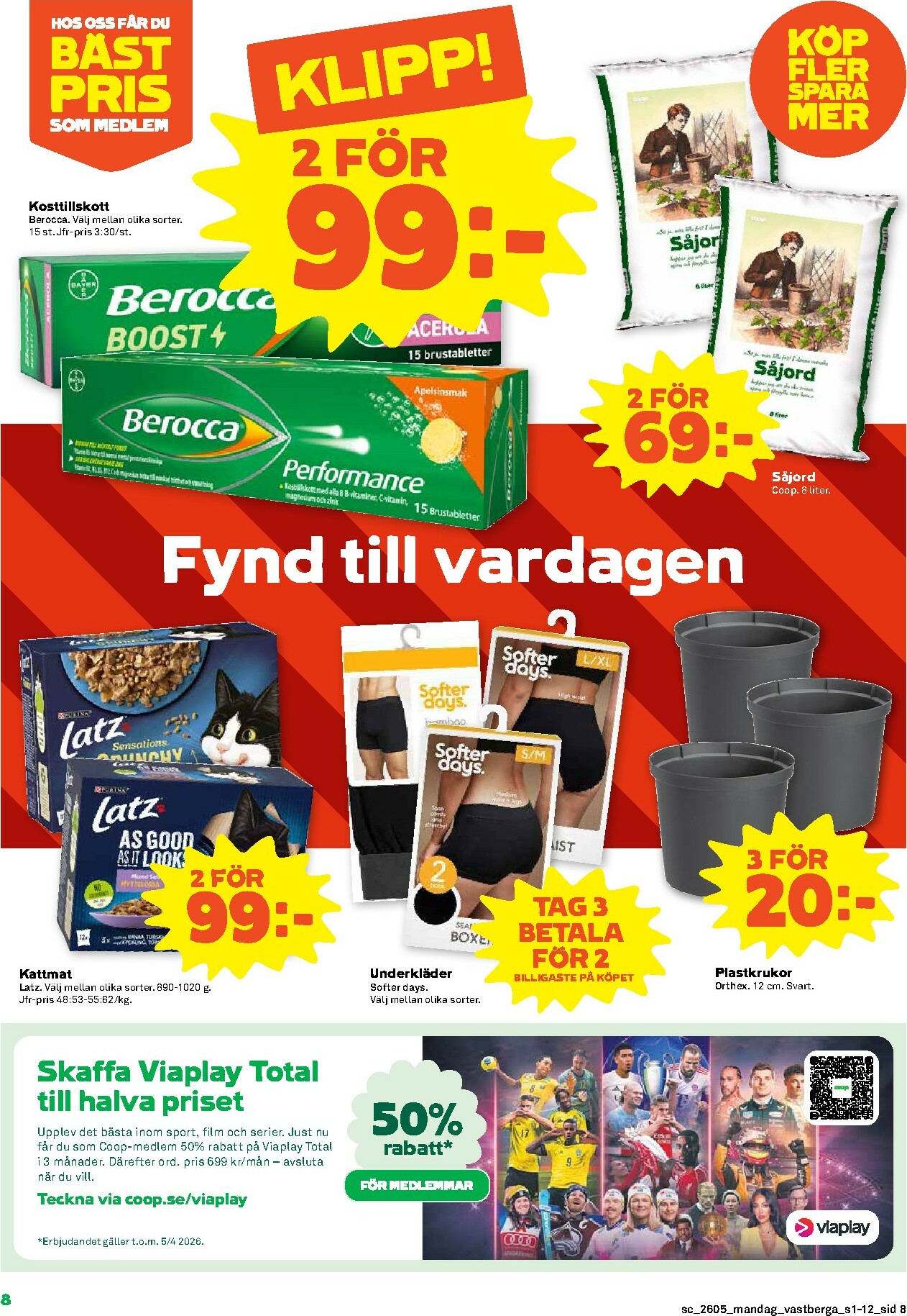 coop - Stora Coop-reklambladet giltigt från 26/01 - 01/02 - page: 8