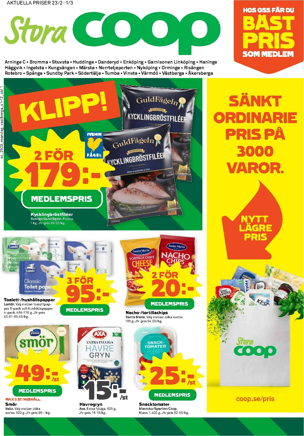 coop - Stora Coop-reklambladet giltigt från 23/02/2026 - 01/03/2026