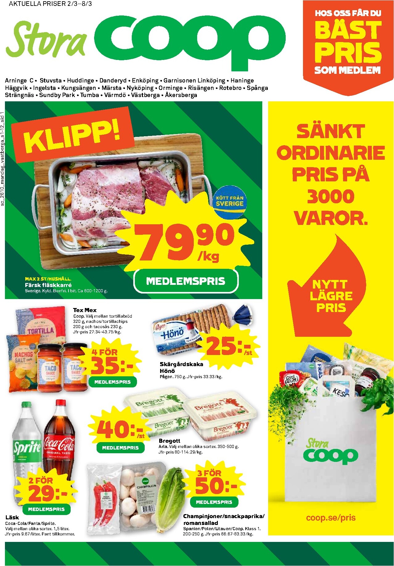 coop - Stora Coop-reklambladet giltigt från 02/03/2026 - 08/03/2026