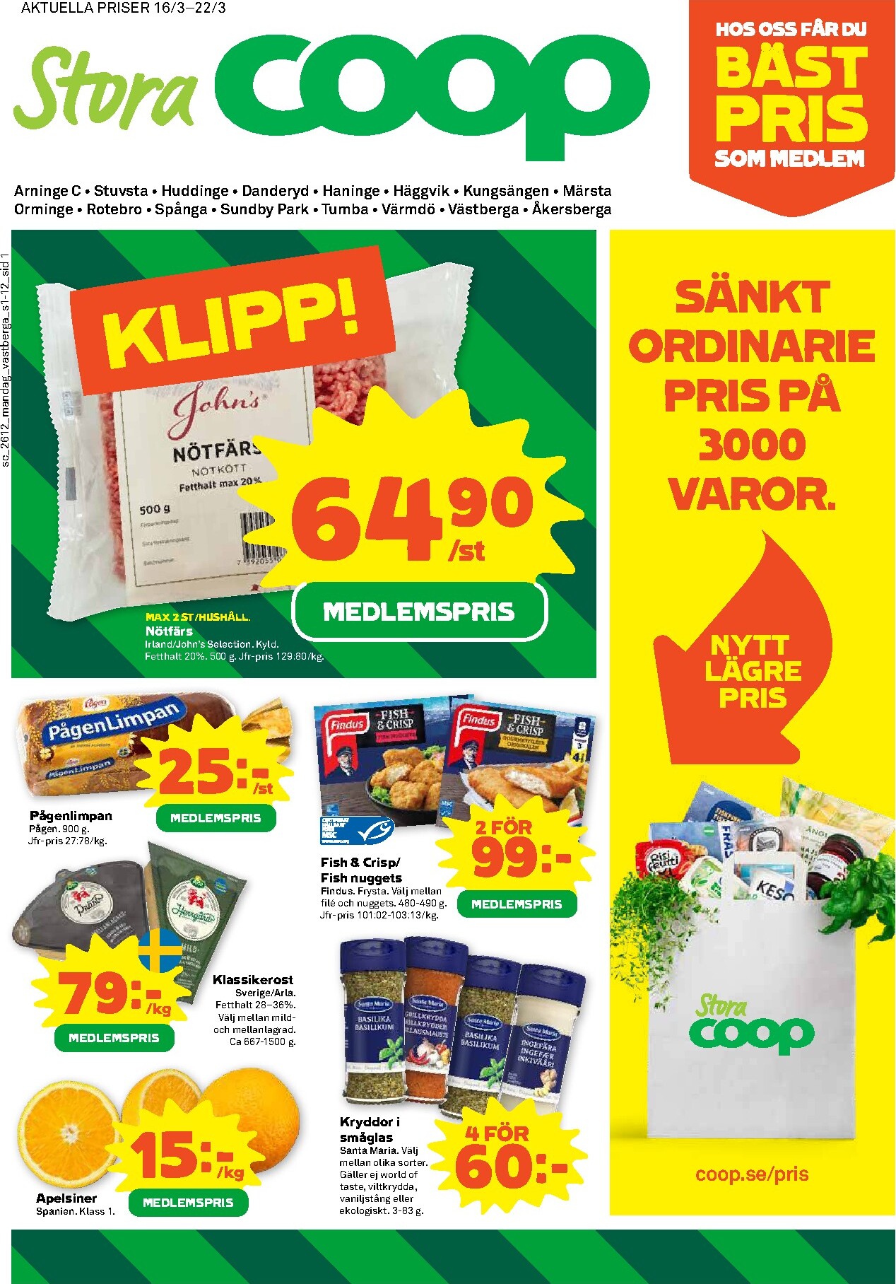 coop - Stora Coop-reklambladet giltigt från 16/03/2026 - 22/03/2026