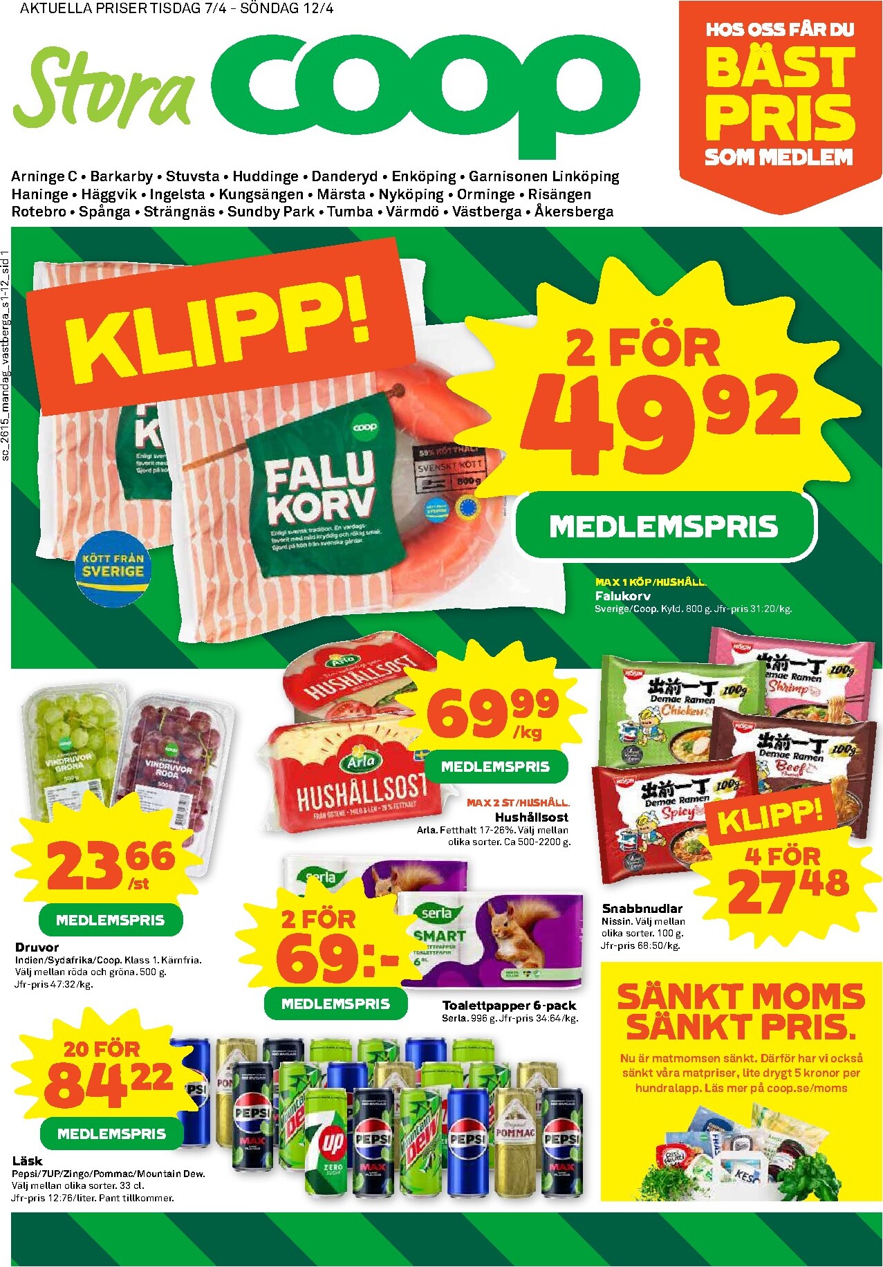 coop - Stora Coop-reklambladet giltigt från 07/04/2026 - 12/04/2026