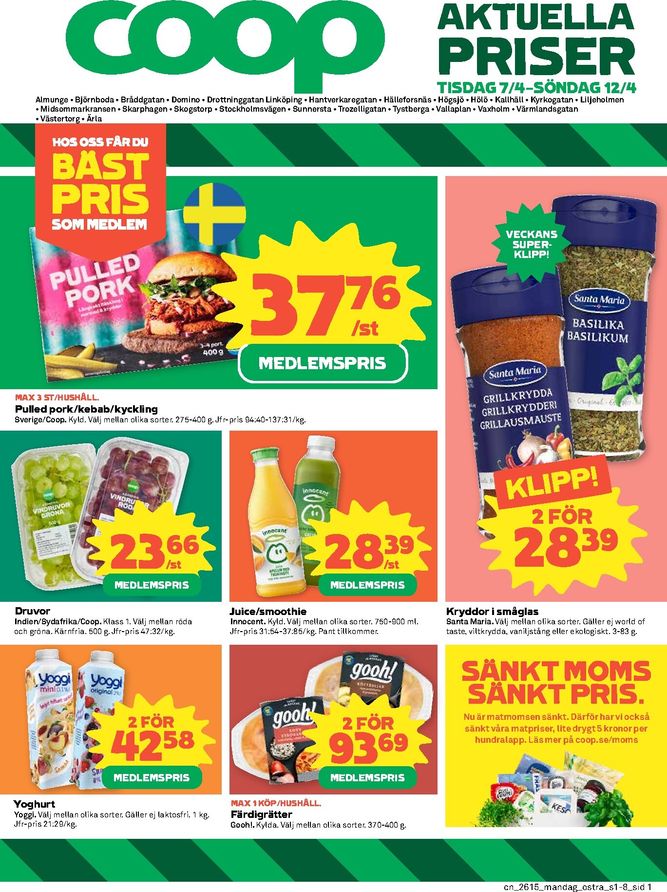 coop - Coop-reklambladet giltigt från 07/04/2026 - 12/04/2026