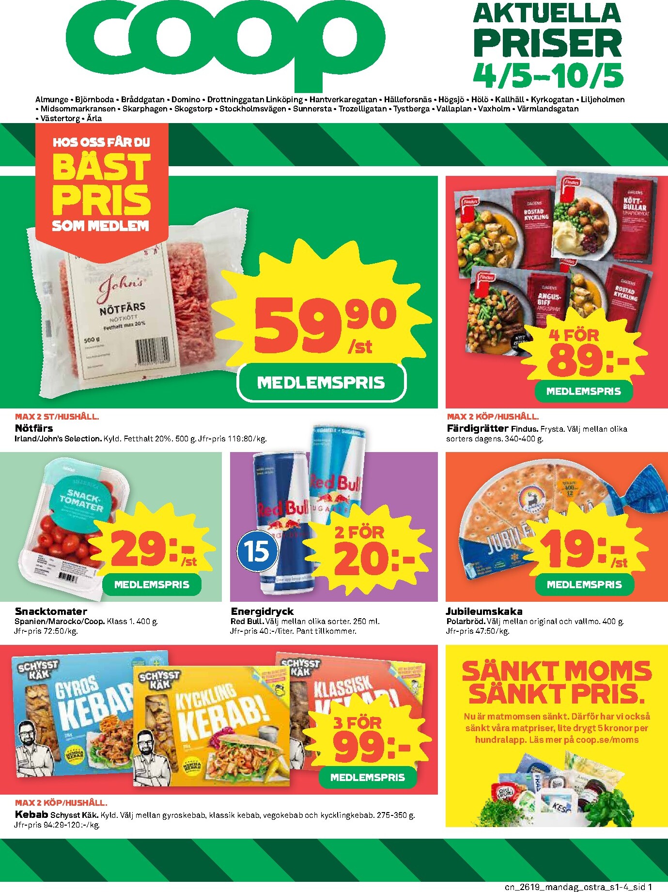 coop - Aktuellt Coop reklamblad giltigt från måndag 04/05/2026 till söndag 10/05/2026 - page: 1