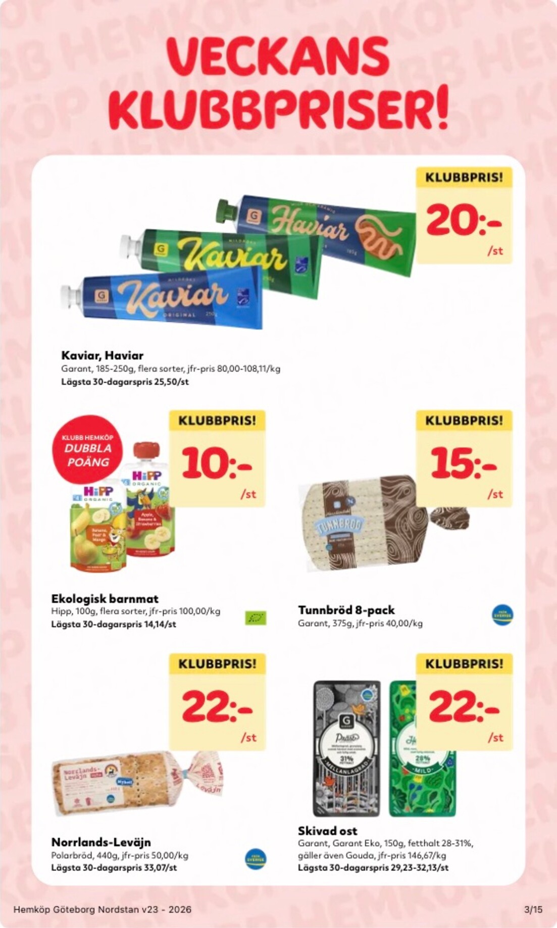 hemkop - Aktuellt Hemköp reklamblad från måndag, 01/06/2026 till söndag, 07/06/2026 - page: 3