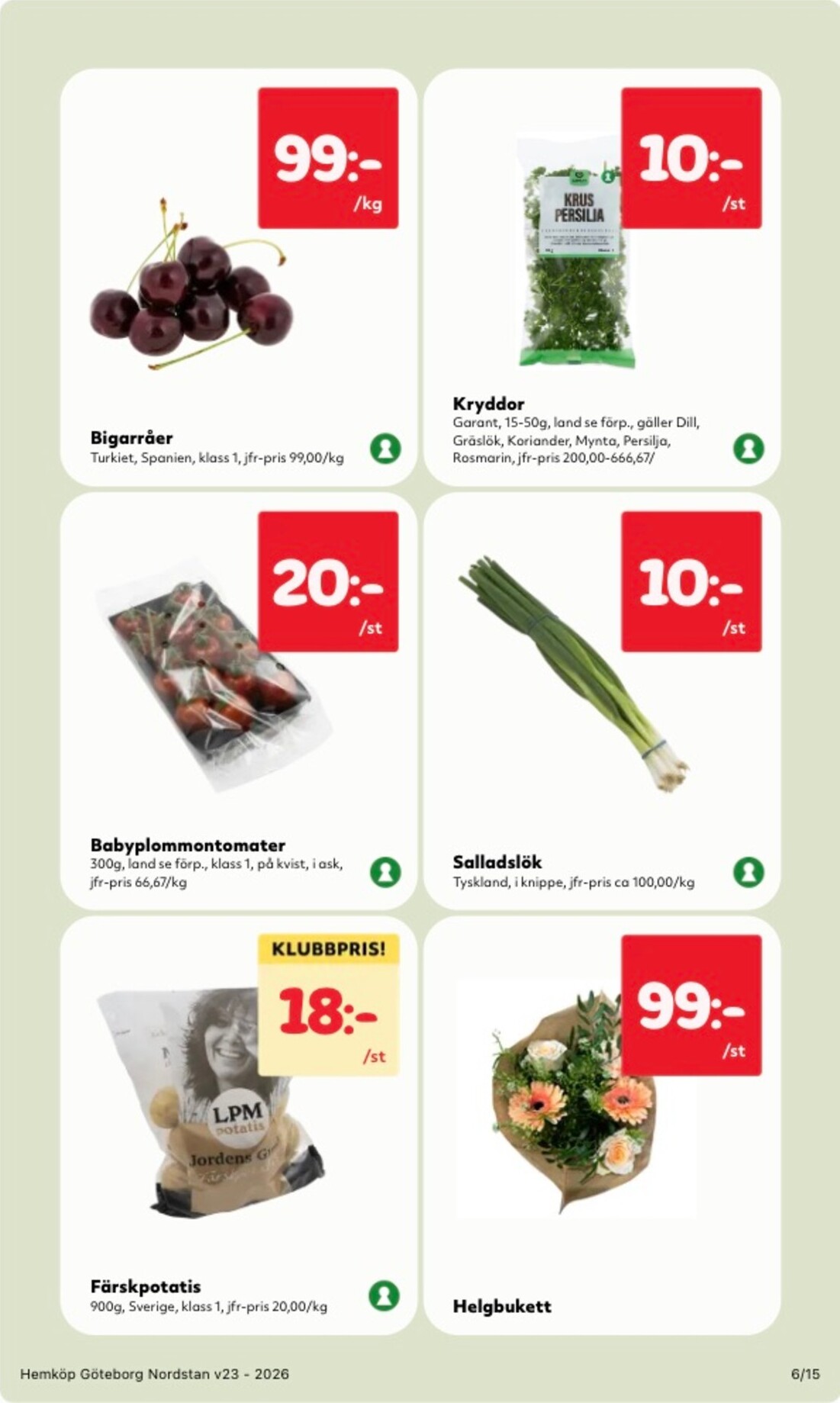 hemkop - Aktuellt Hemköp reklamblad från måndag, 01/06/2026 till söndag, 07/06/2026 - page: 6