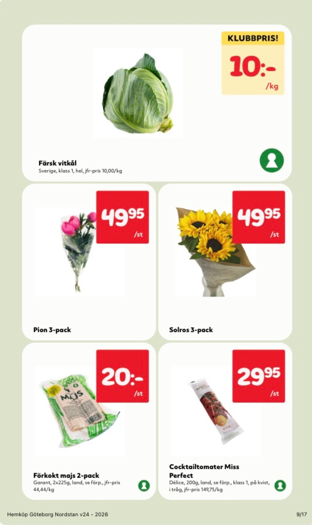hemkop - Aktuellt Hemköp reklamblad från måndag, 08/06/2026 till söndag, 14/06/2026 - page: 9