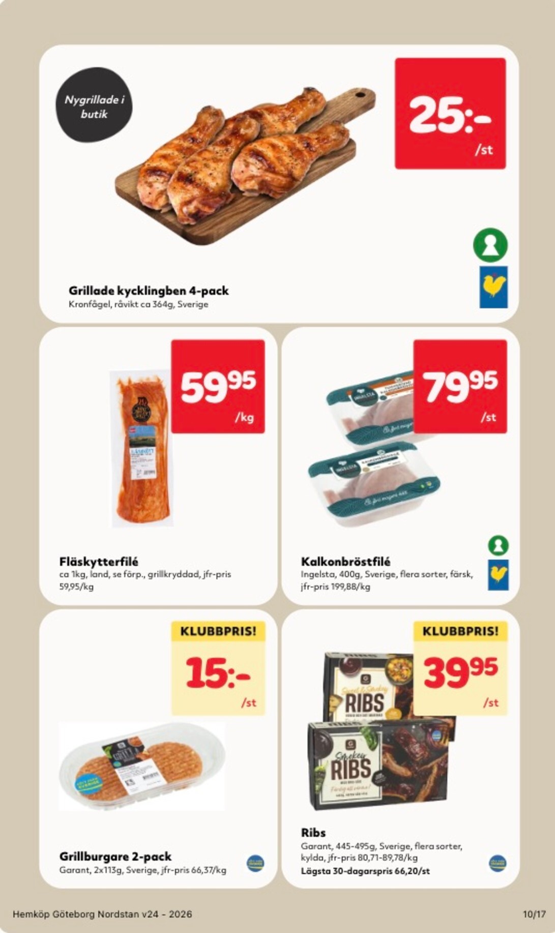 hemkop - Aktuellt Hemköp reklamblad från måndag, 08/06/2026 till söndag, 14/06/2026 - page: 10