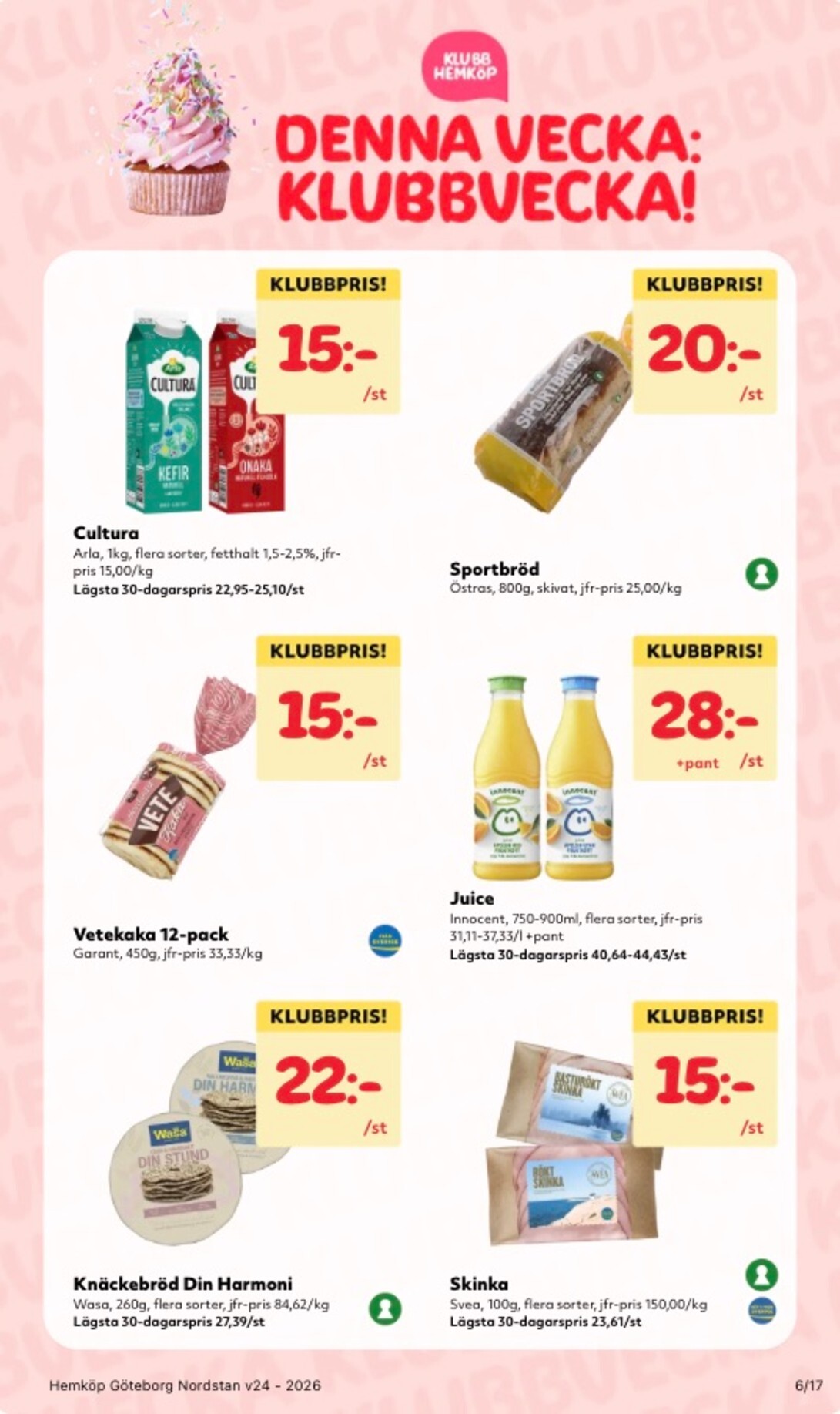 hemkop - Aktuellt Hemköp reklamblad från måndag, 08/06/2026 till söndag, 14/06/2026 - page: 6