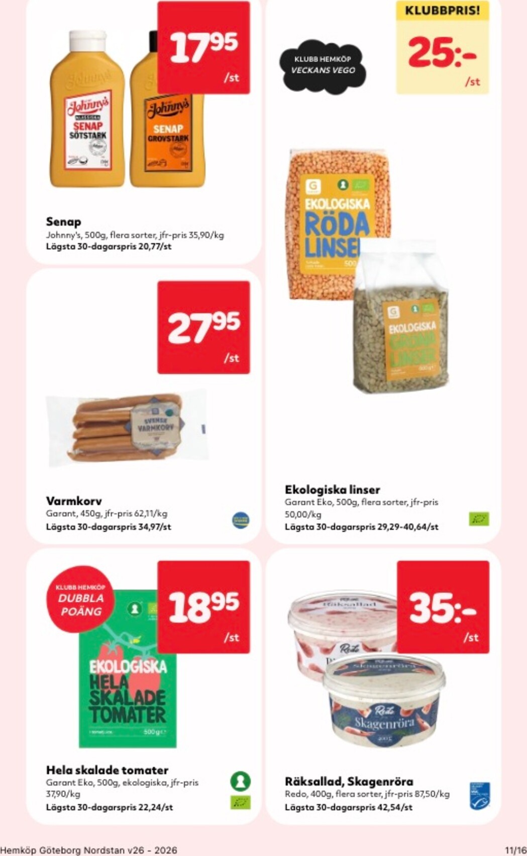 hemkop - Aktuellt Hemköp reklamblad från måndag, 22/06/2026 till söndag, 28/06/2026 - page: 11