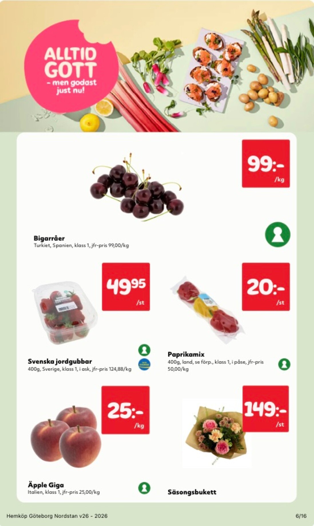 hemkop - Aktuellt Hemköp reklamblad från måndag, 22/06/2026 till söndag, 28/06/2026 - page: 6