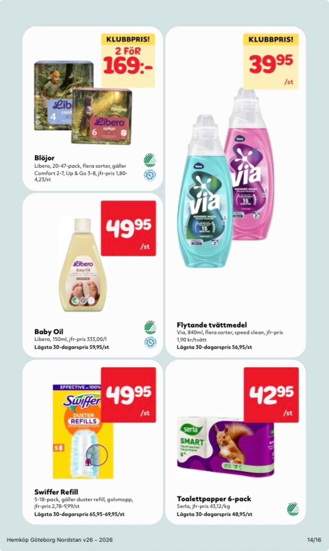 hemkop - Aktuellt Hemköp reklamblad från måndag, 22/06/2026 till söndag, 28/06/2026 - page: 14
