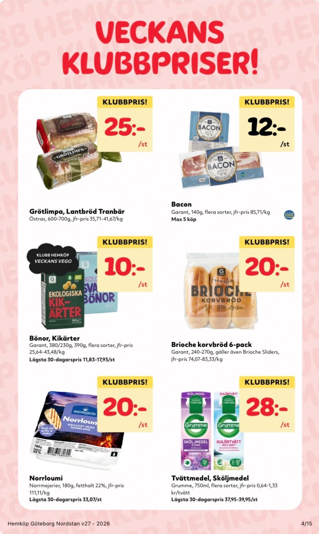 hemkop - Aktuellt Hemköp reklamblad från måndag, 29/06/2026 till söndag, 05/07/2026 - page: 4