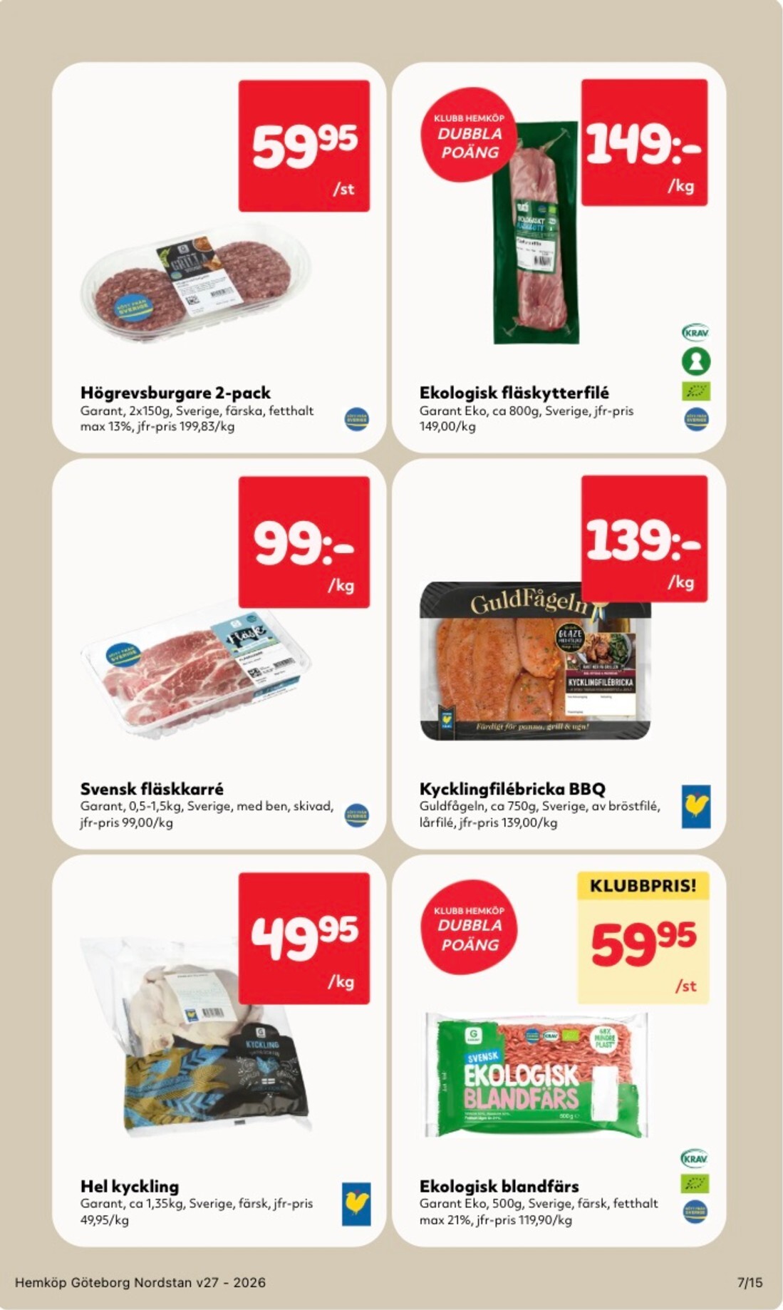 hemkop - Aktuellt Hemköp reklamblad från måndag, 29/06/2026 till söndag, 05/07/2026 - page: 7