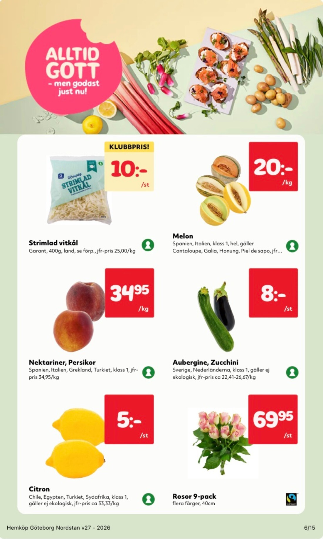 hemkop - Aktuellt Hemköp reklamblad från måndag, 29/06/2026 till söndag, 05/07/2026 - page: 6