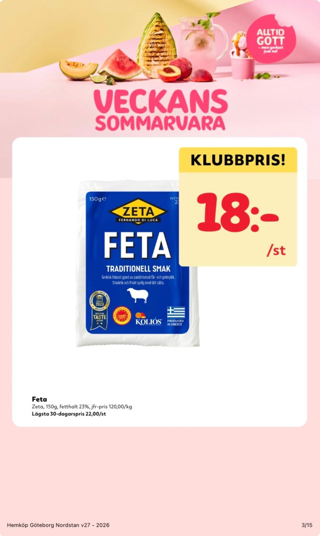 hemkop - Aktuellt Hemköp reklamblad från måndag, 29/06/2026 till söndag, 05/07/2026 - page: 3