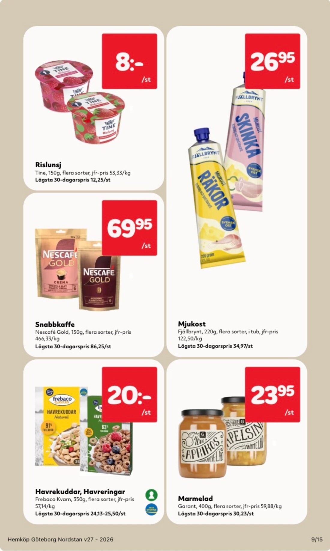 hemkop - Aktuellt Hemköp reklamblad från måndag, 29/06/2026 till söndag, 05/07/2026 - page: 9