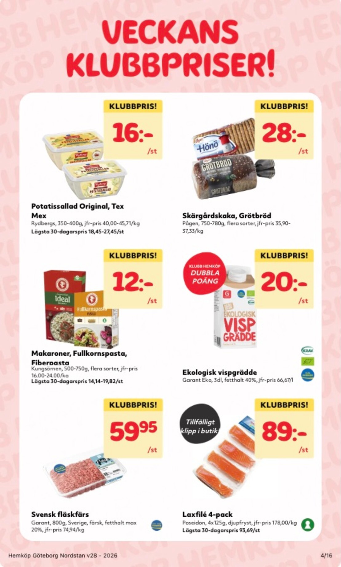 hemkop - Aktuellt Hemköp reklamblad från måndag, 06/07/2026 till söndag, 12/07/2026 - page: 4