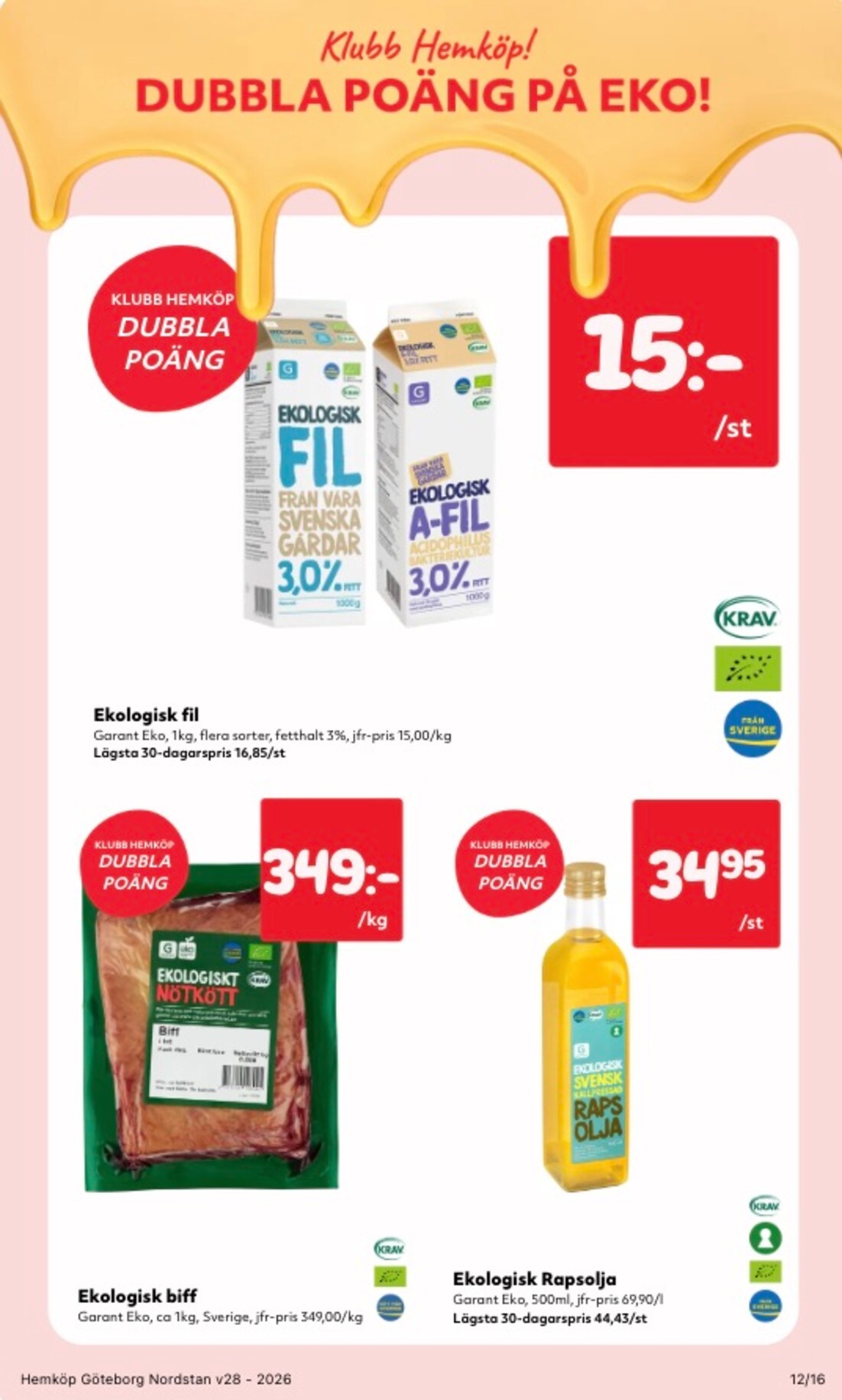 hemkop - Aktuellt Hemköp reklamblad från måndag, 06/07/2026 till söndag, 12/07/2026 - page: 12