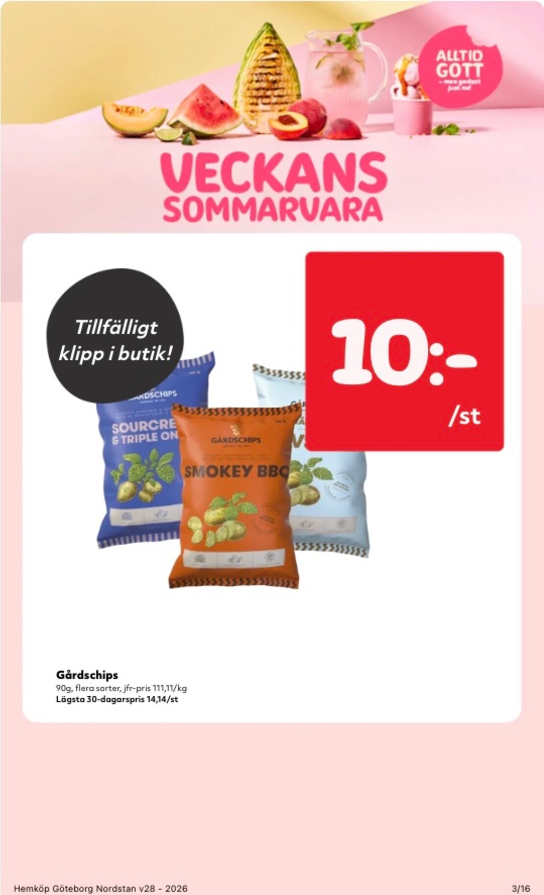hemkop - Aktuellt Hemköp reklamblad från måndag, 06/07/2026 till söndag, 12/07/2026 - page: 3
