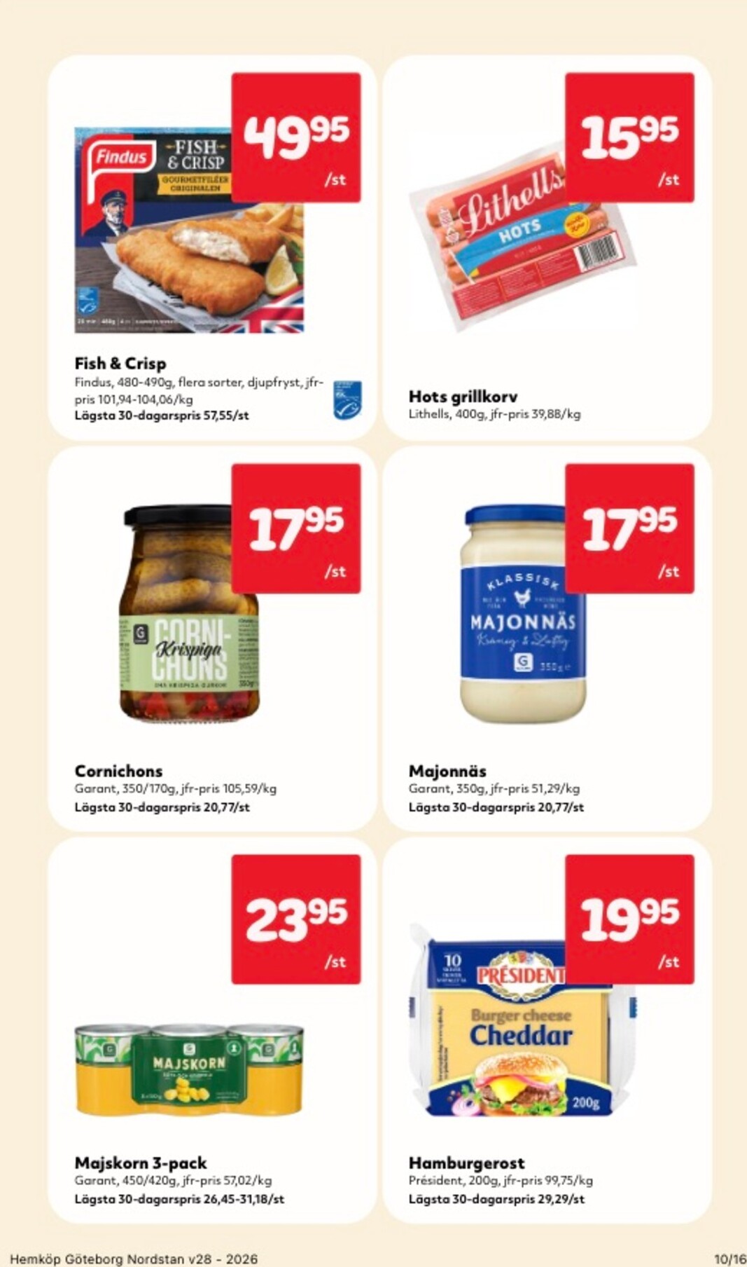 hemkop - Aktuellt Hemköp reklamblad från måndag, 06/07/2026 till söndag, 12/07/2026 - page: 10