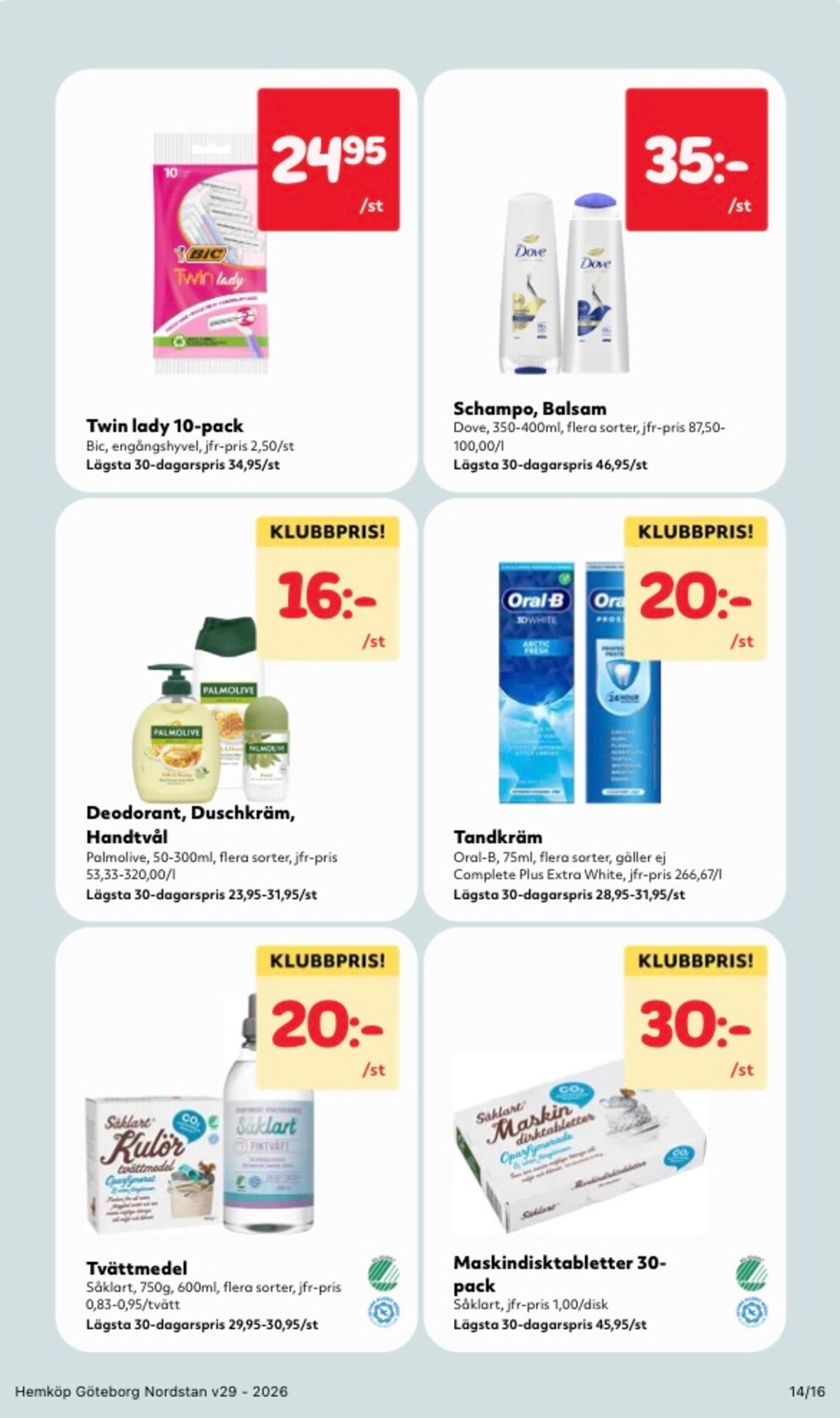 hemkop - Aktuellt Hemköp reklamblad från måndag, 13/07/2026 till söndag, 19/07/2026 - page: 14