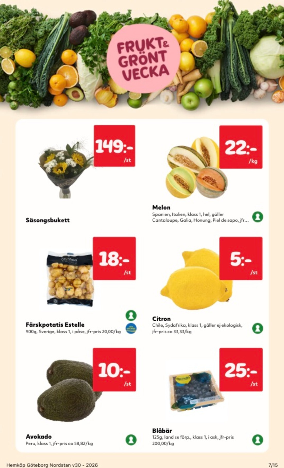 hemkop - Aktuellt Hemköp reklamblad från måndag, 20/07/2026 till söndag, 26/07/2026 - page: 7