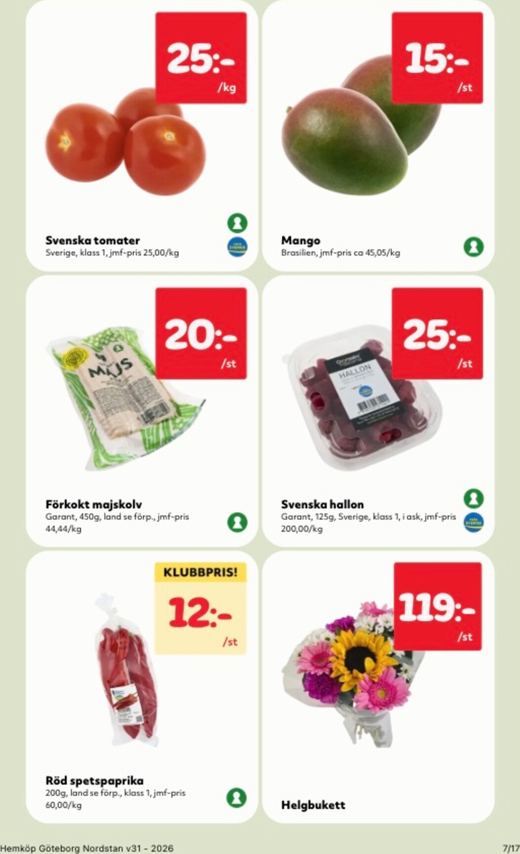 hemkop - Aktuellt Hemköp reklamblad från måndag, 27/07/2026 till söndag, 02/08/2026 - page: 7