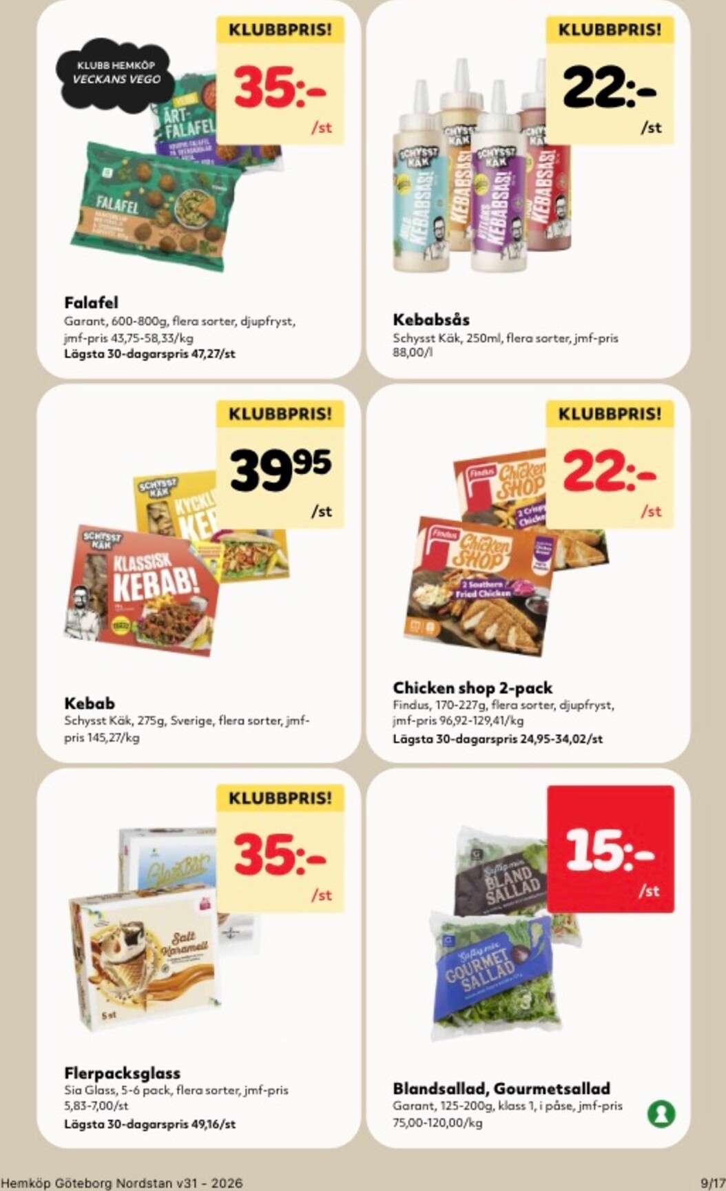 hemkop - Aktuellt Hemköp reklamblad från måndag, 27/07/2026 till söndag, 02/08/2026 - page: 9
