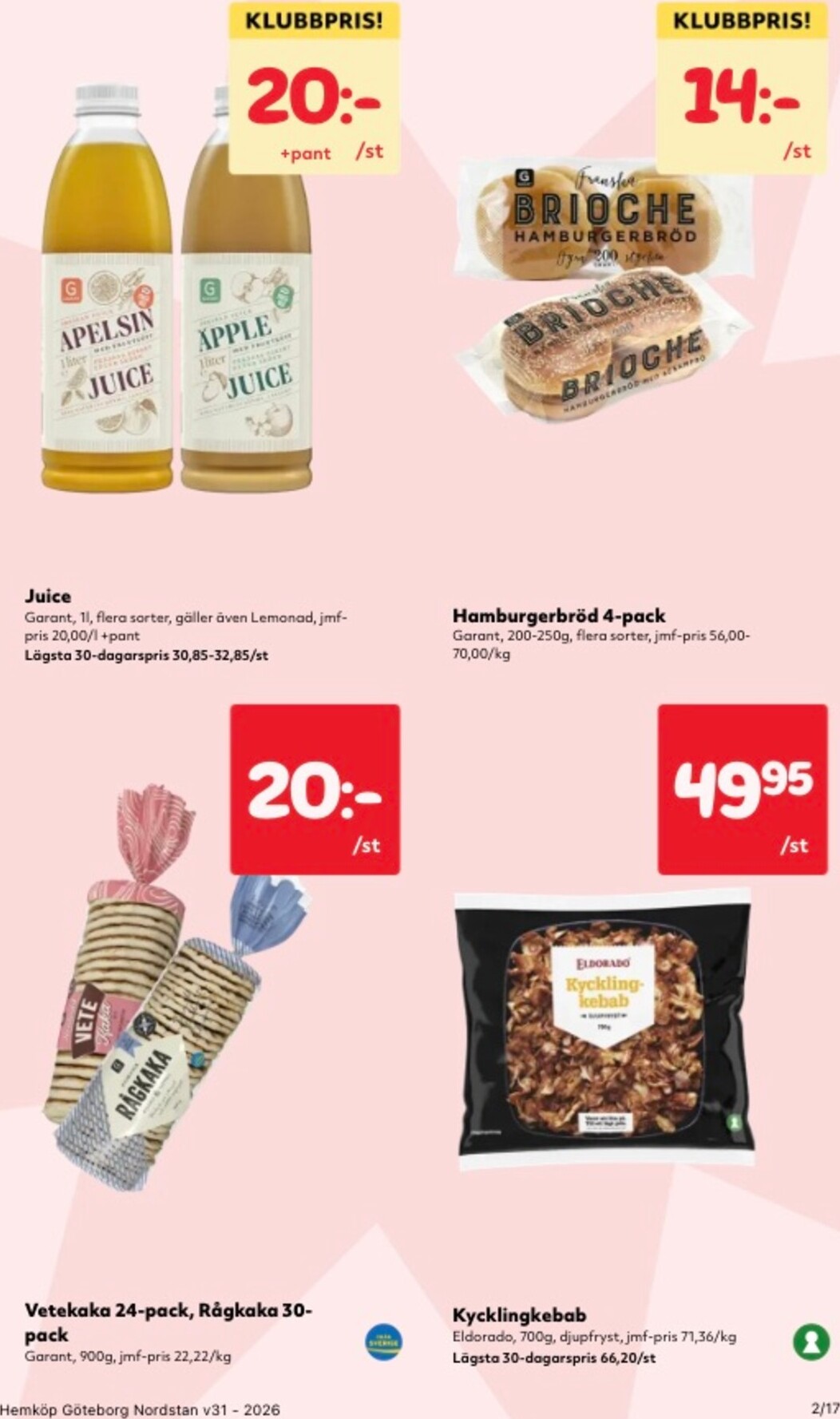 hemkop - Aktuellt Hemköp reklamblad från måndag, 27/07/2026 till söndag, 02/08/2026 - page: 2
