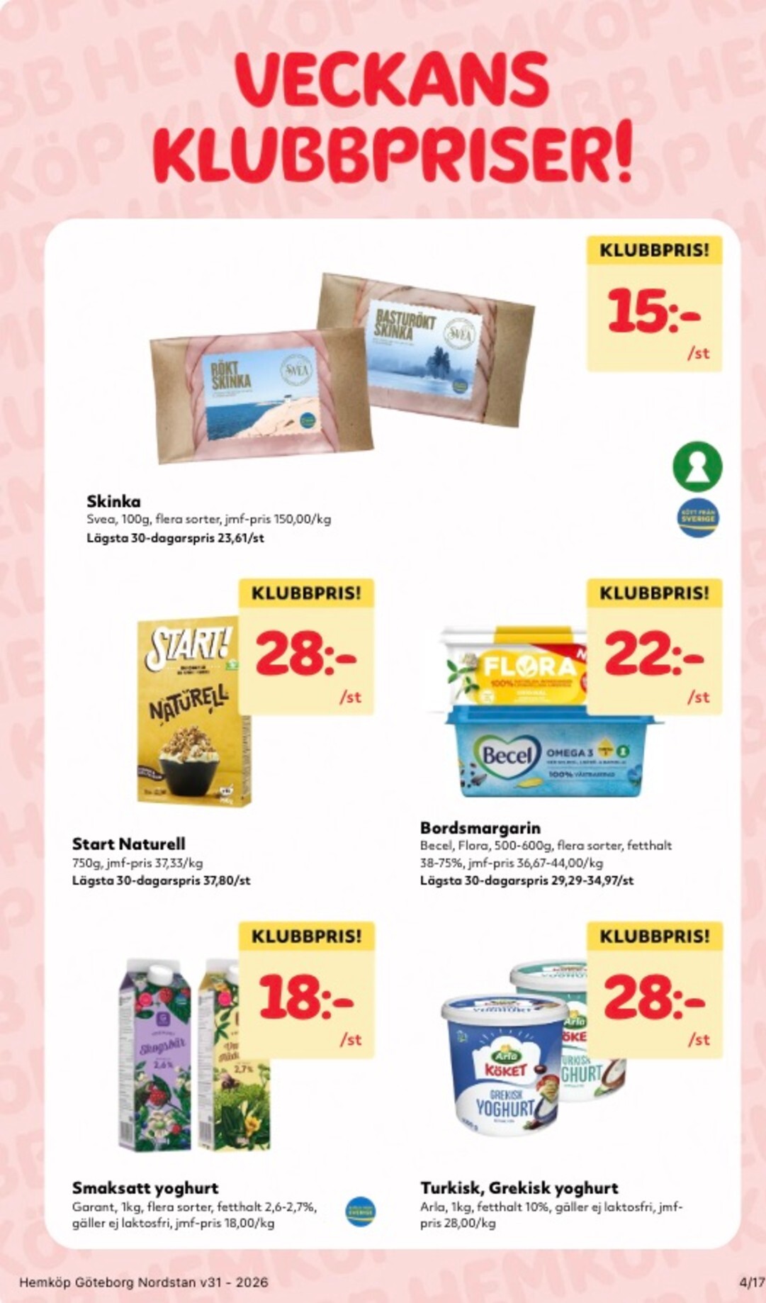 hemkop - Aktuellt Hemköp reklamblad från måndag, 27/07/2026 till söndag, 02/08/2026 - page: 4